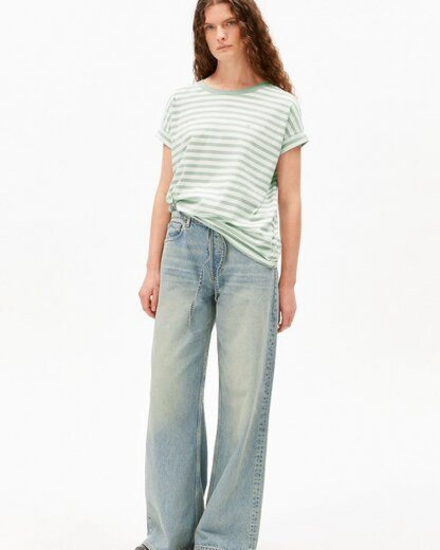 ARMEDANGELS IDAARA STRIPES Damen T-Shirt aus Bio-Baumwolle – Ansicht 4
