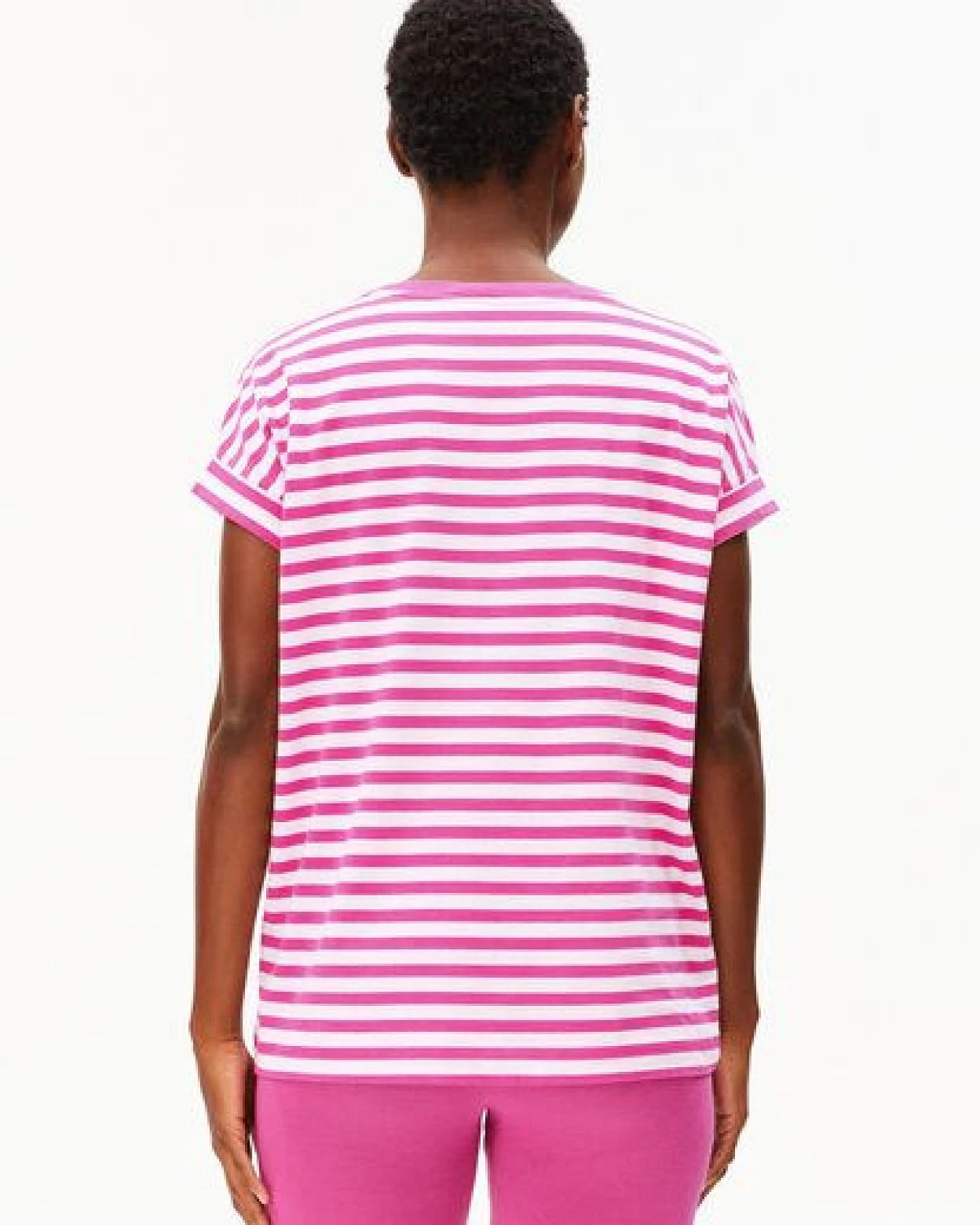 ARMEDANGELS IDAARA STRIPES Damen T-Shirt aus Bio-Baumwolle – Ansicht 2
