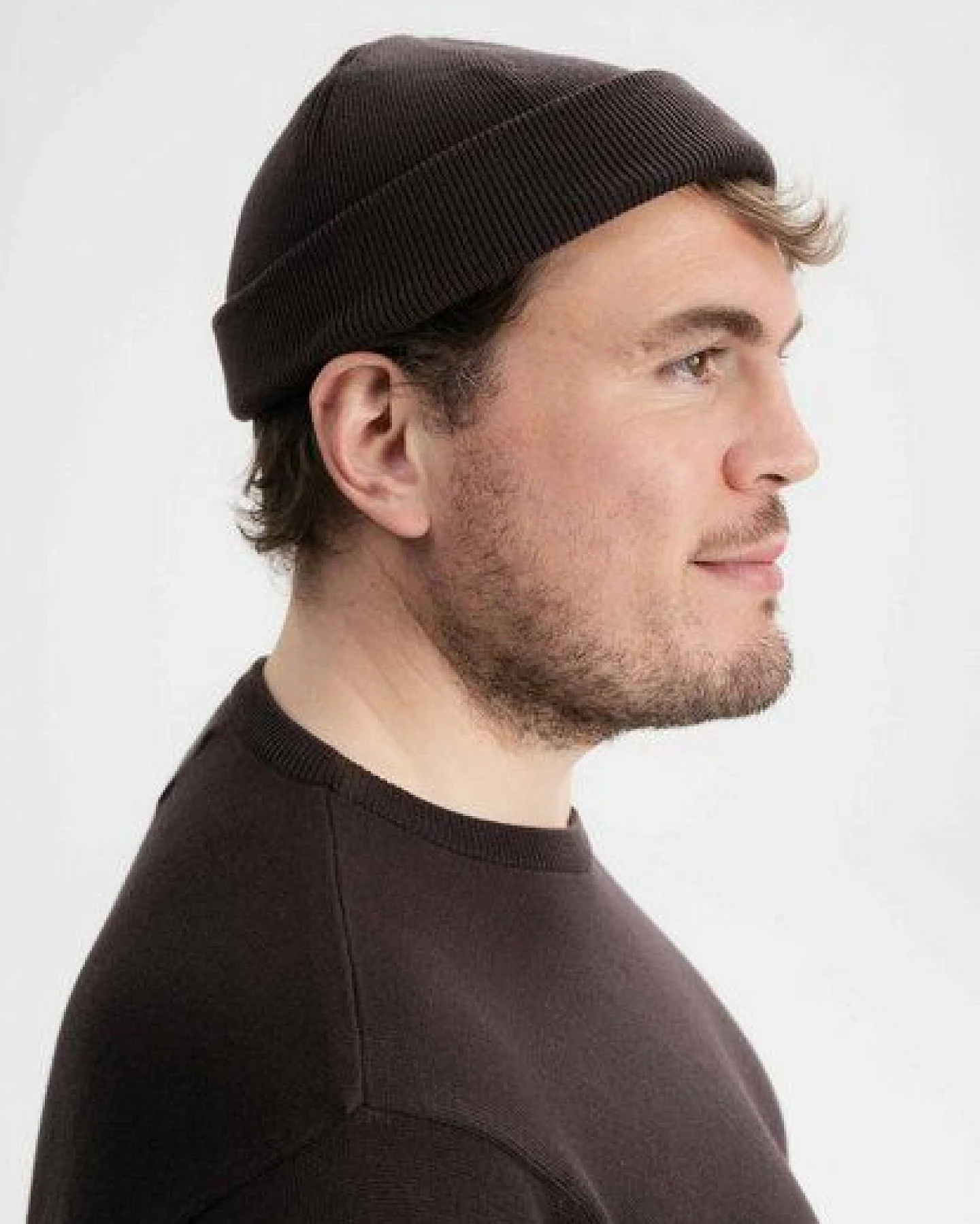 MELA Feinstrick Mütze kurz Style LESH aus 100% Bio-Baumwolle – Ansicht 2