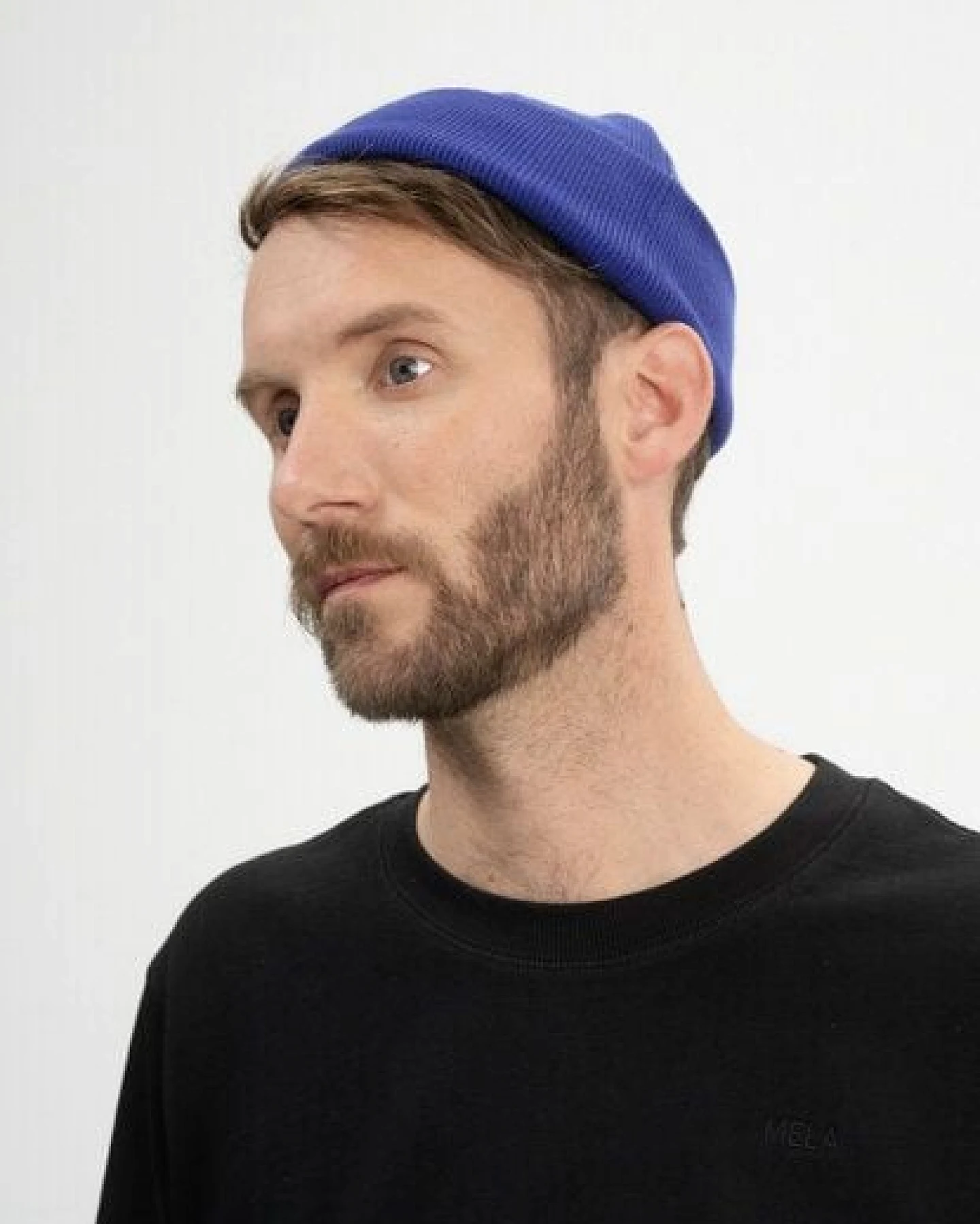 MELA Feinstrick Mütze kurz Style LESH aus 100% Bio-Baumwolle – Ansicht 4