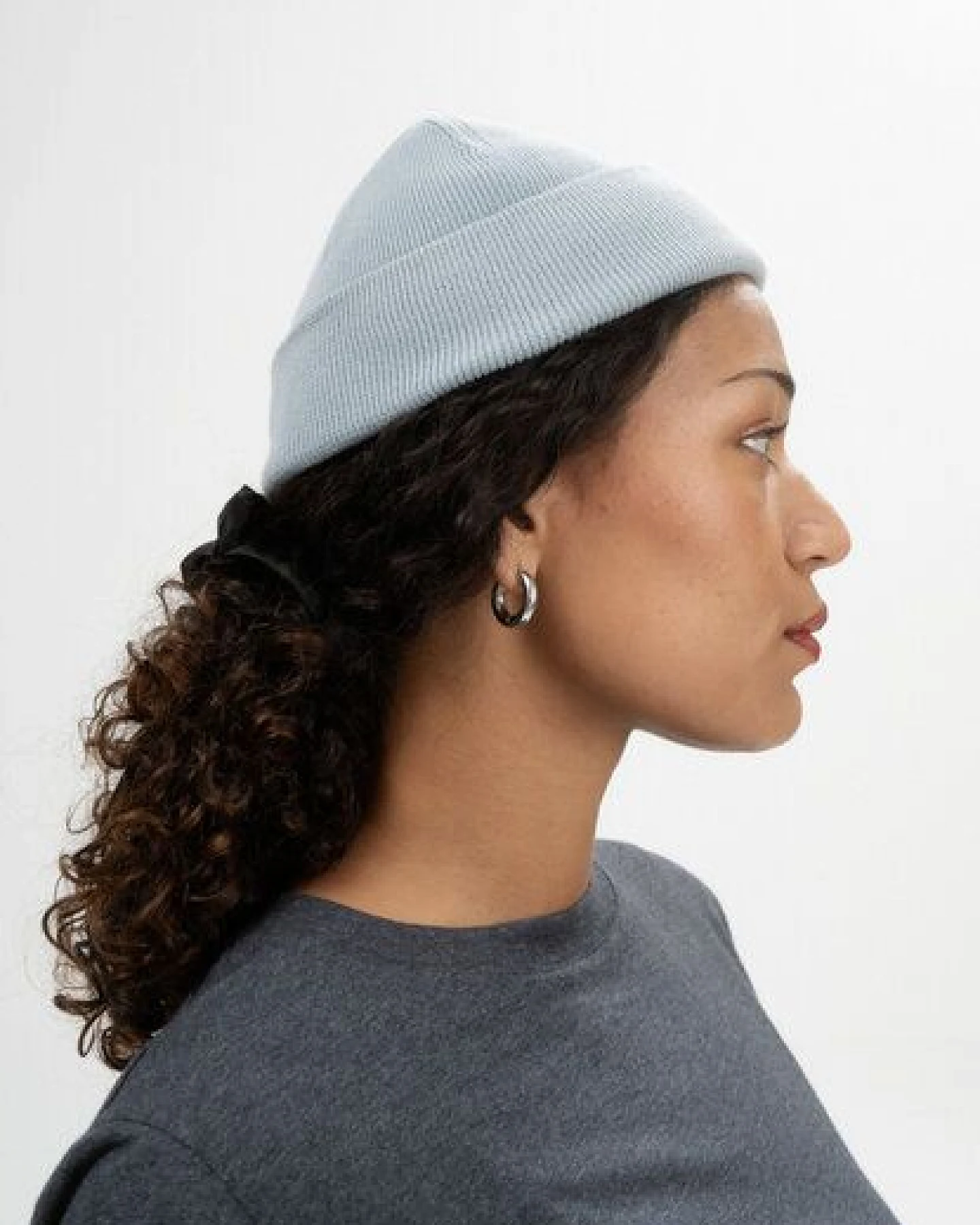 MELA Feinstrick Mütze kurz Style LESH aus 100% Bio-Baumwolle – Ansicht 2