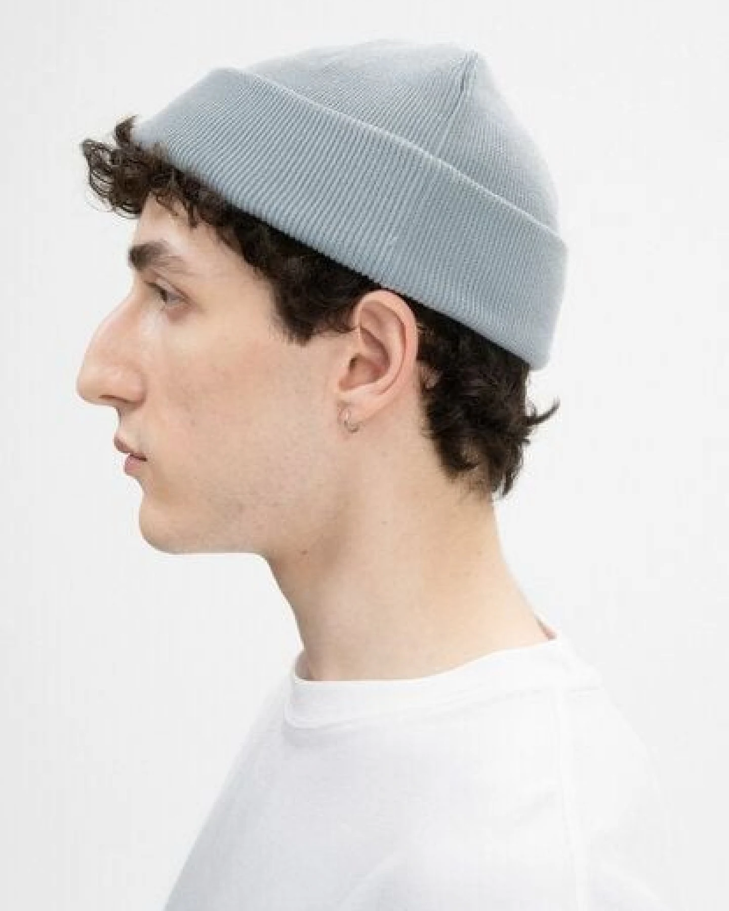 MELA Feinstrick Mütze kurz Style LESH aus 100% Bio-Baumwolle – Ansicht 3