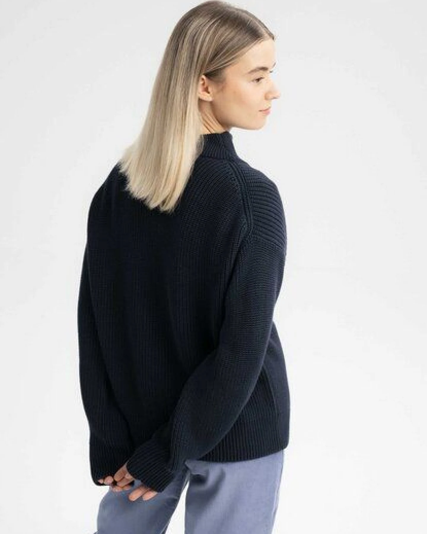 MELA Rippstrick Troyer Style KIMAYA aus 100% Bio-Baumwolle – Ansicht 3
