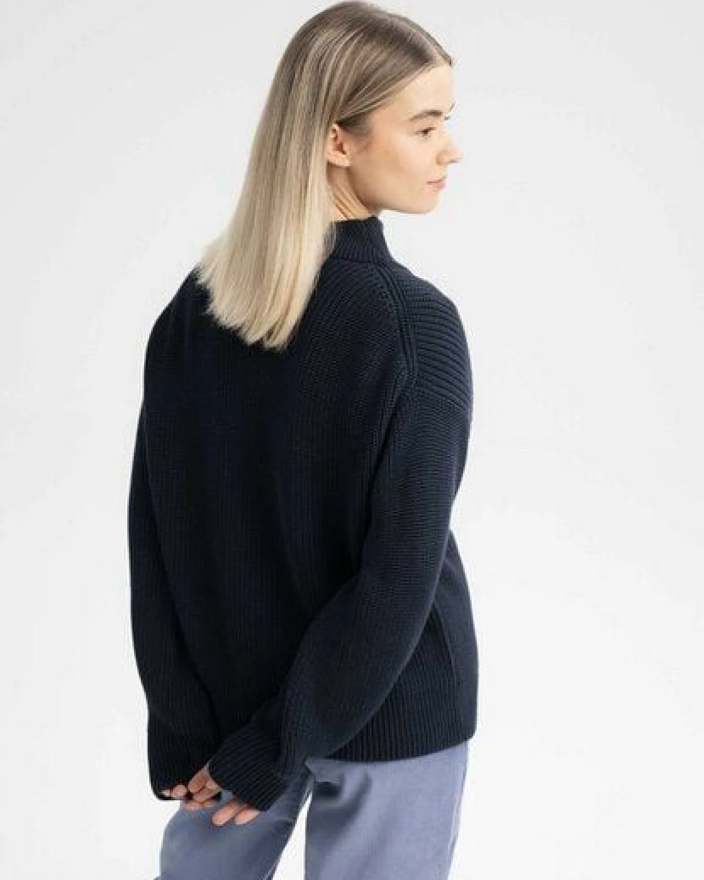 MELA Rippstrick Troyer Style KIMAYA aus 100% Bio-Baumwolle – Ansicht 3