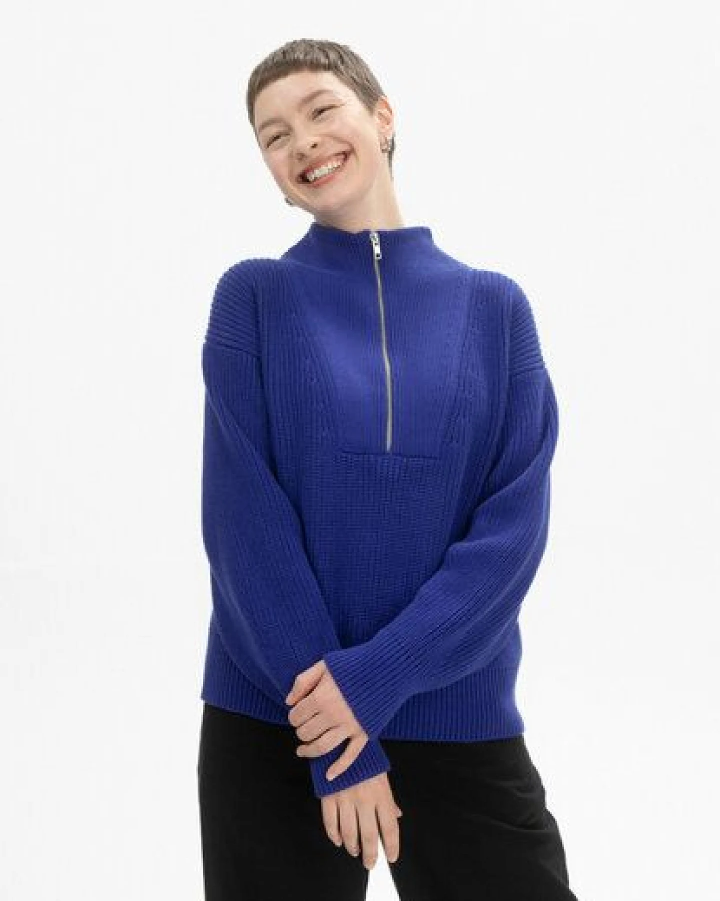 MELA Rippstrick Troyer Style KIMAYA aus 100% Bio-Baumwolle – Ansicht 2