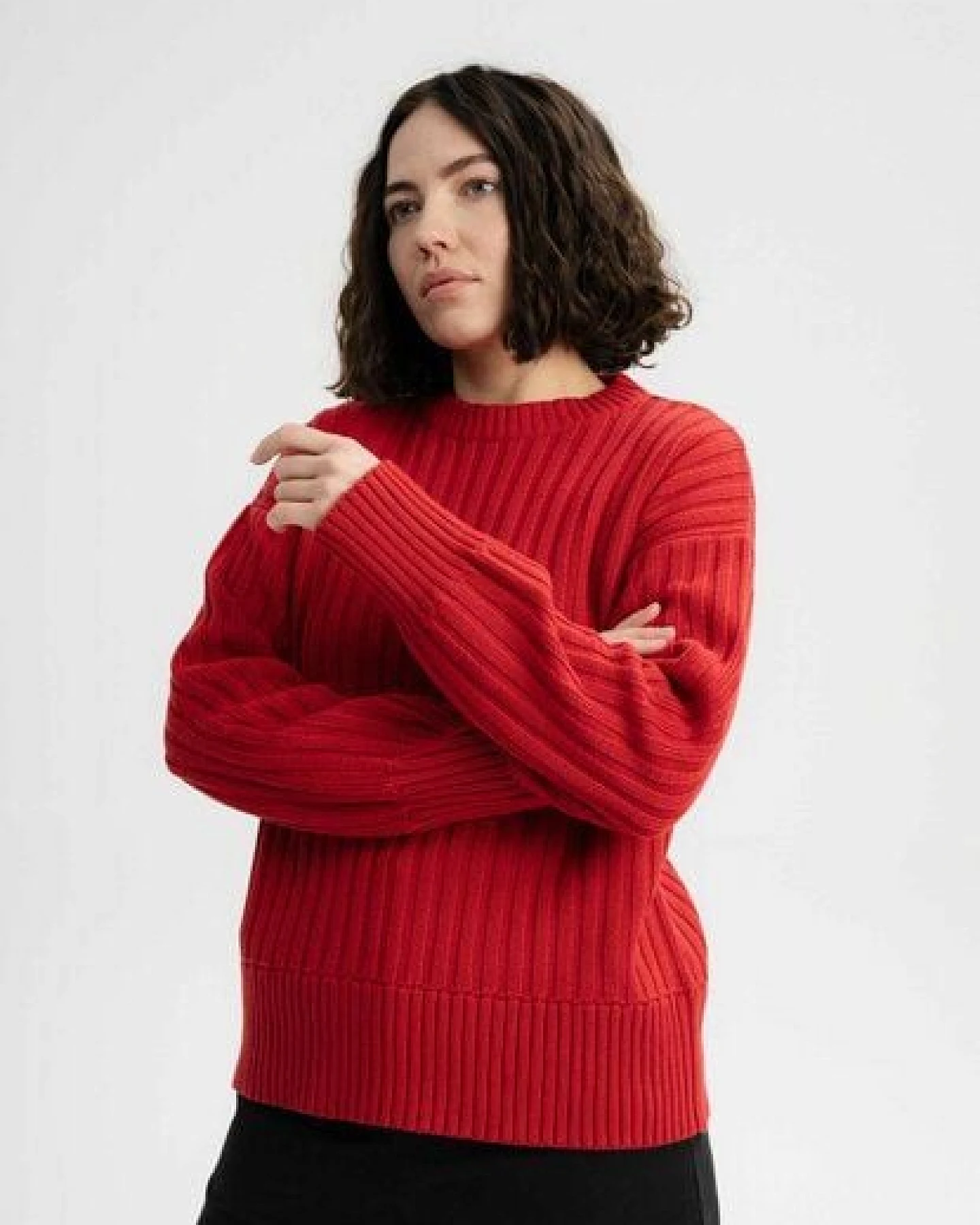 Strukturierter Strickpullover ISHANI – Ansicht 2
