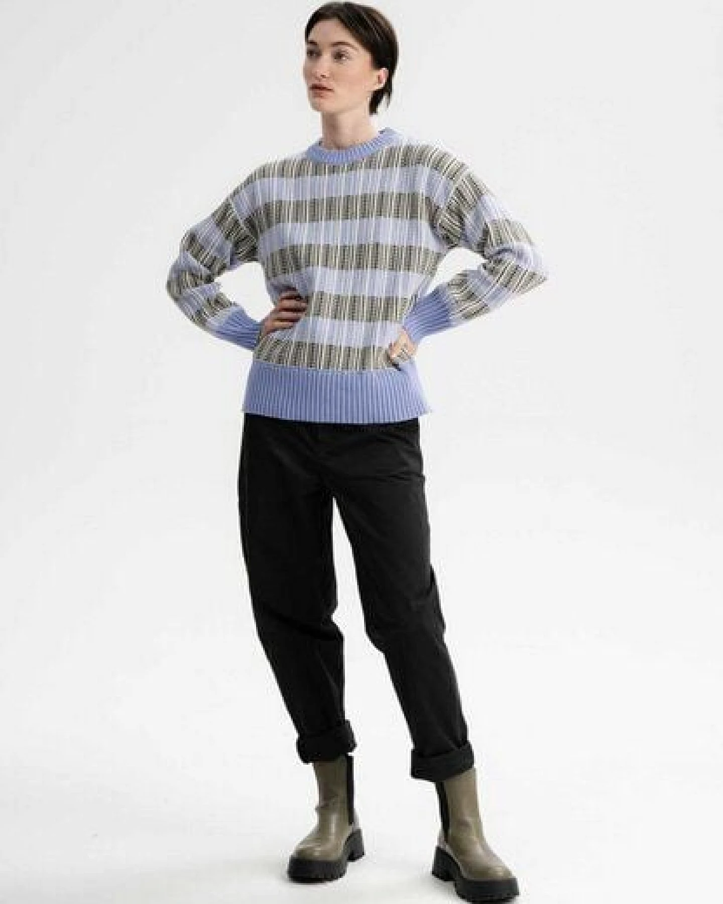 Strukturierter Strickpullover ISHANI – Ansicht 4