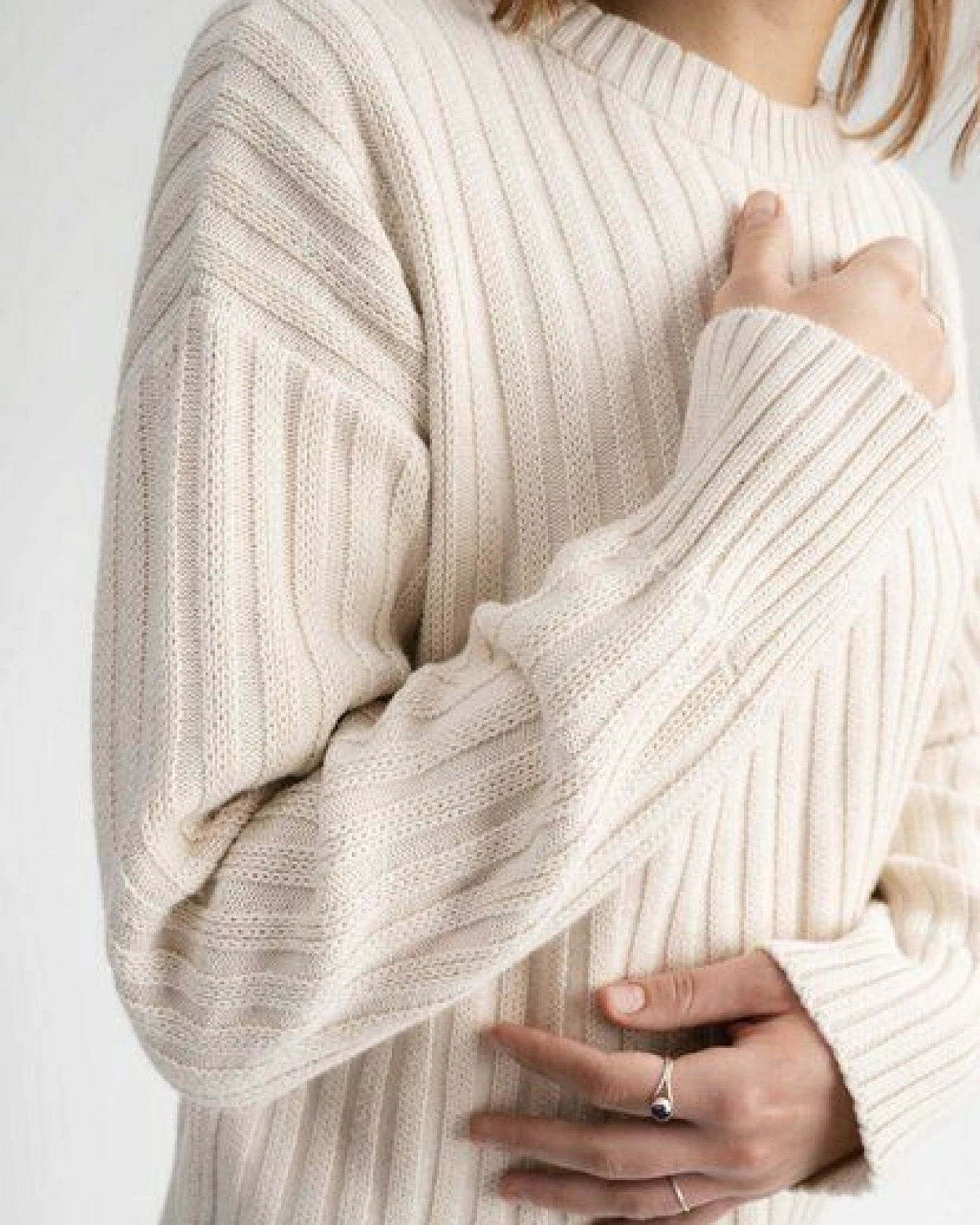 Strukturierter Strickpullover ISHANI – Ansicht 4
