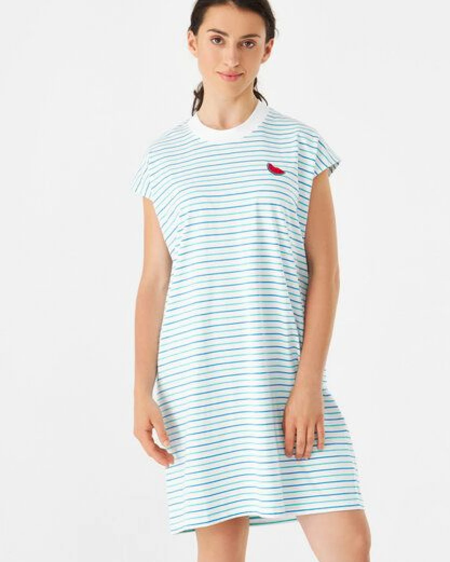 Givn Berlin Jerseykleid GBCAITY (Melon) relaxed Fit aus Bio-Baumwolle – Ansicht 2
