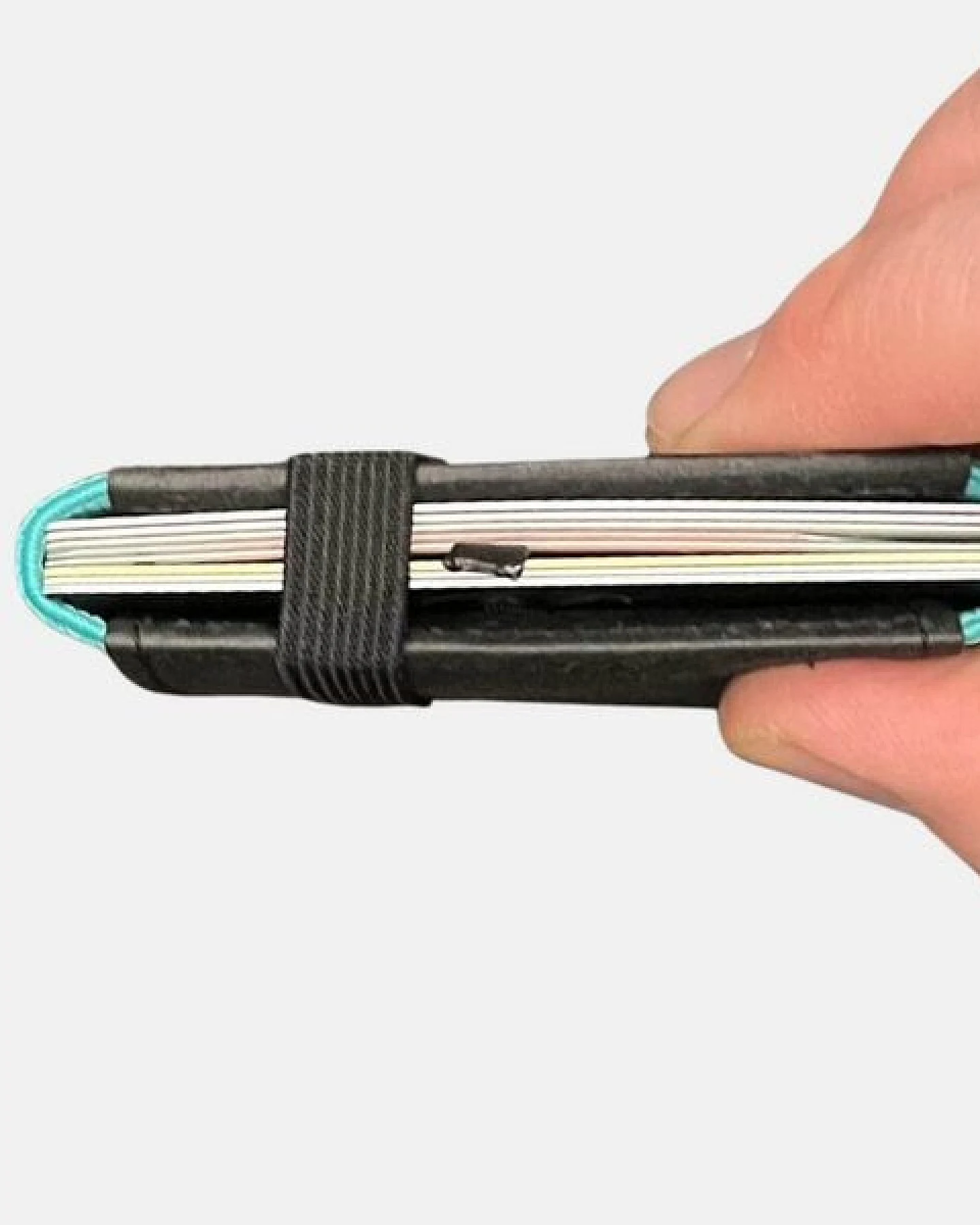 ANDERS & KOMISCH MINI DELUXE Slim Wallet mit RFID Schutz und Münzfach Schwarz – Ansicht 3