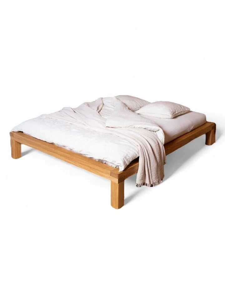 YAK holzraum Bett YARON aus Eiche Massivholz