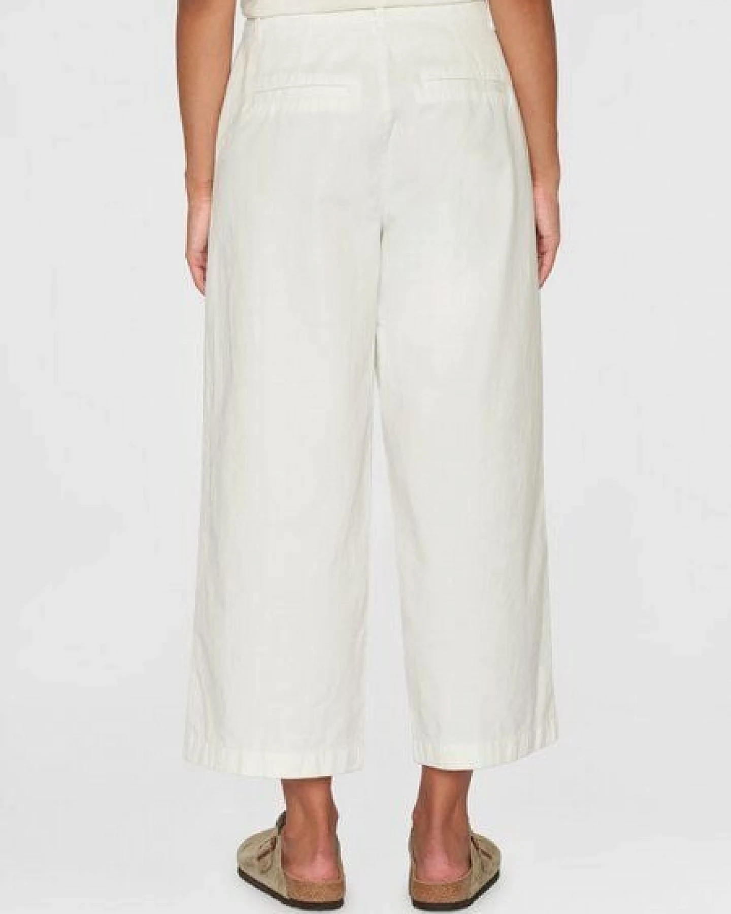 KnowledgeCotton Apparel Damen "POSEY MID RISE SLUB CROPPED HOSE" - aus Biobaumwolle – Ansicht 3