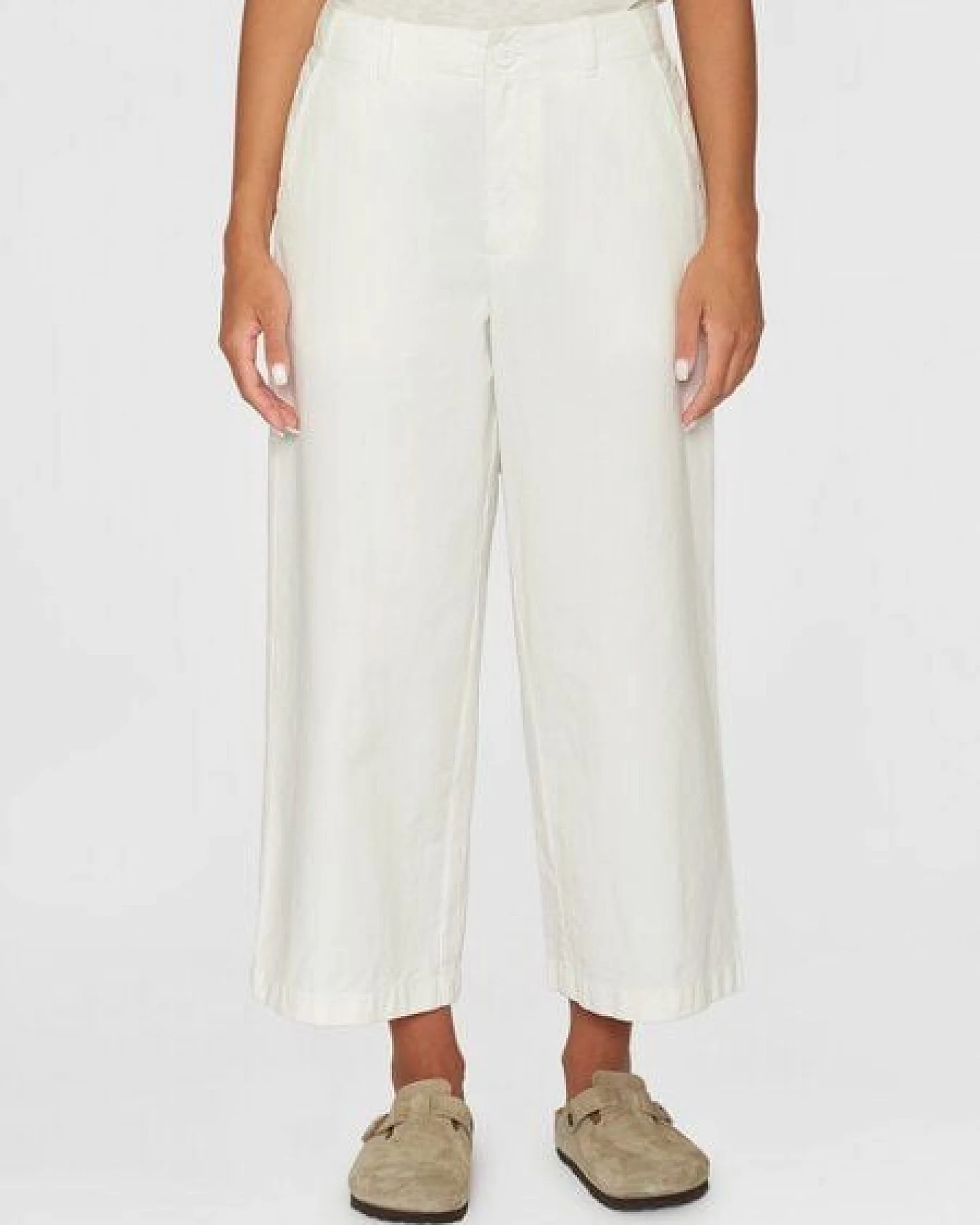 KnowledgeCotton Apparel Damen "POSEY MID RISE SLUB CROPPED HOSE" - aus Biobaumwolle – Ansicht 4