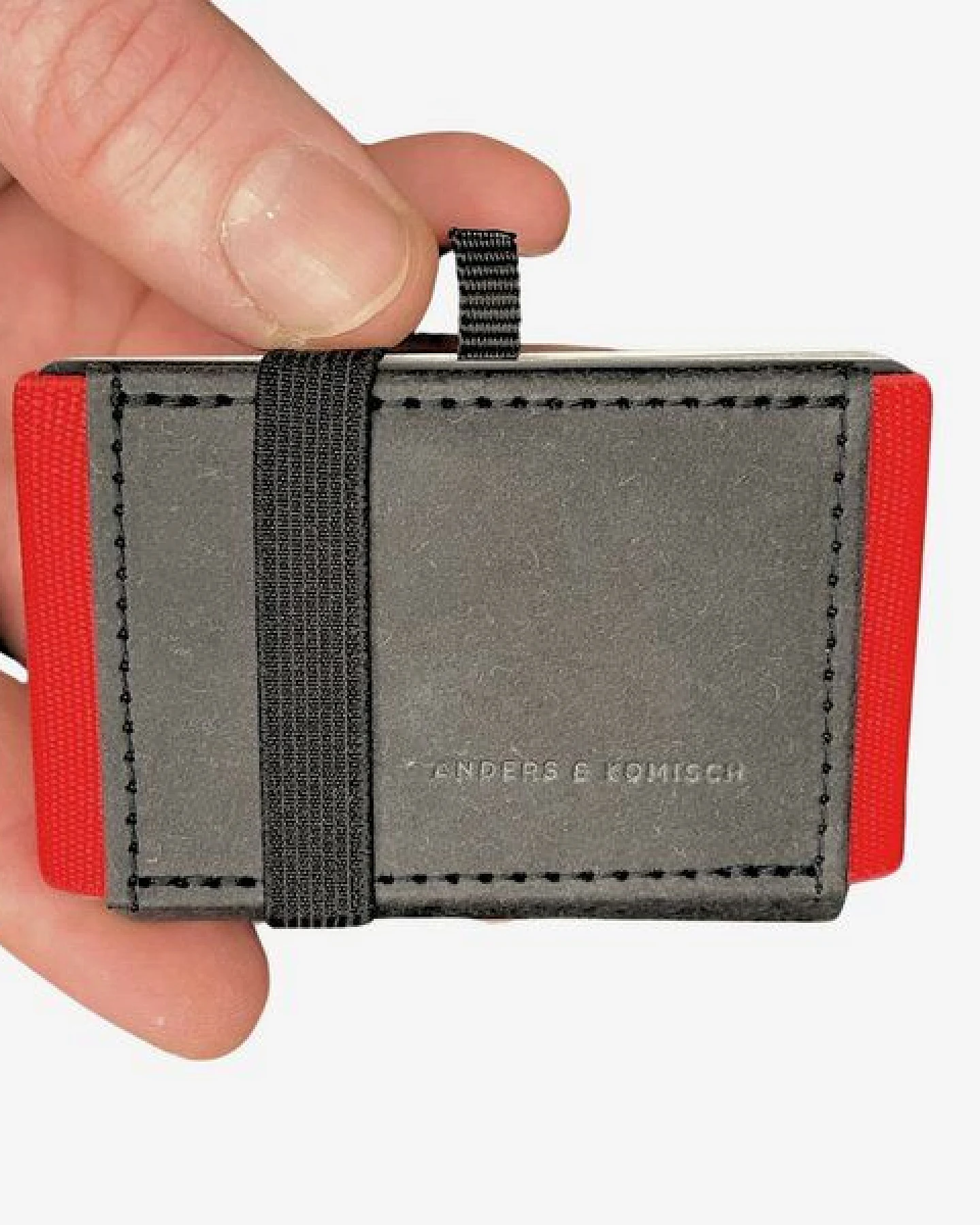 ANDERS & KOMISCH Kleiner Geldbeutel mit Münzfach - MINI PRO Wallet Schwarz – Ansicht 2