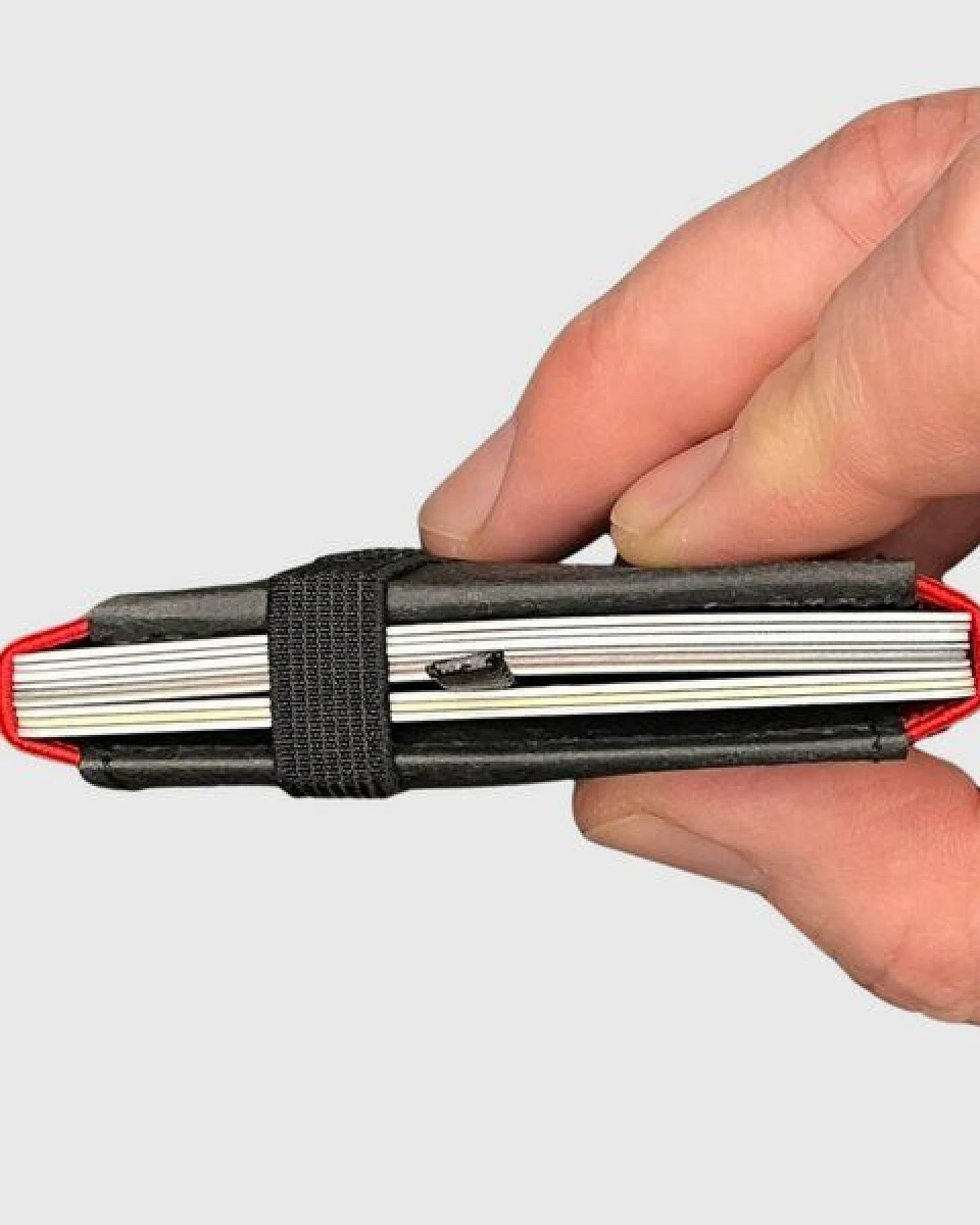ANDERS & KOMISCH Kleiner Geldbeutel mit Münzfach - MINI PRO Wallet Schwarz – Ansicht 3