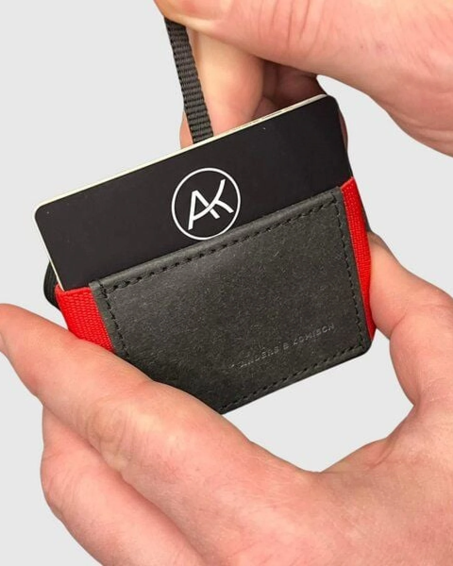 ANDERS & KOMISCH Kleiner Geldbeutel mit Münzfach - MINI PRO Wallet Schwarz – Ansicht 4