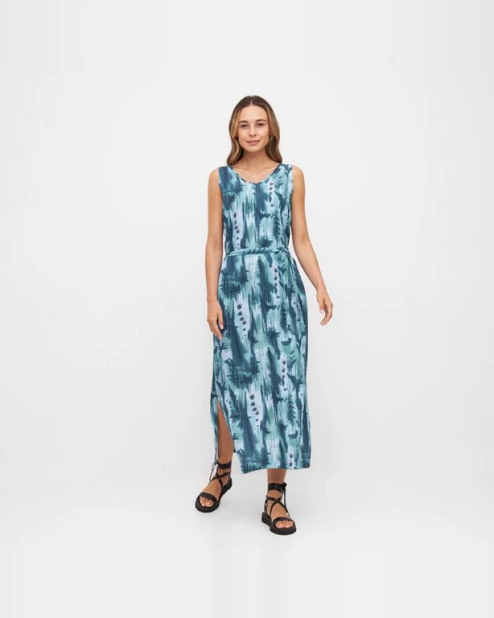 WiDDA berlin Maxikleid mit Aquarell Print aus TENCEL®