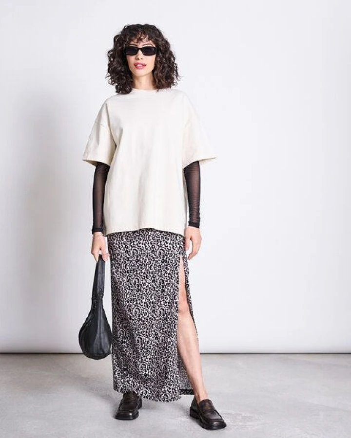 JAN N JUNE MAXI ROCK LUSTA LEO PRINT GOTS