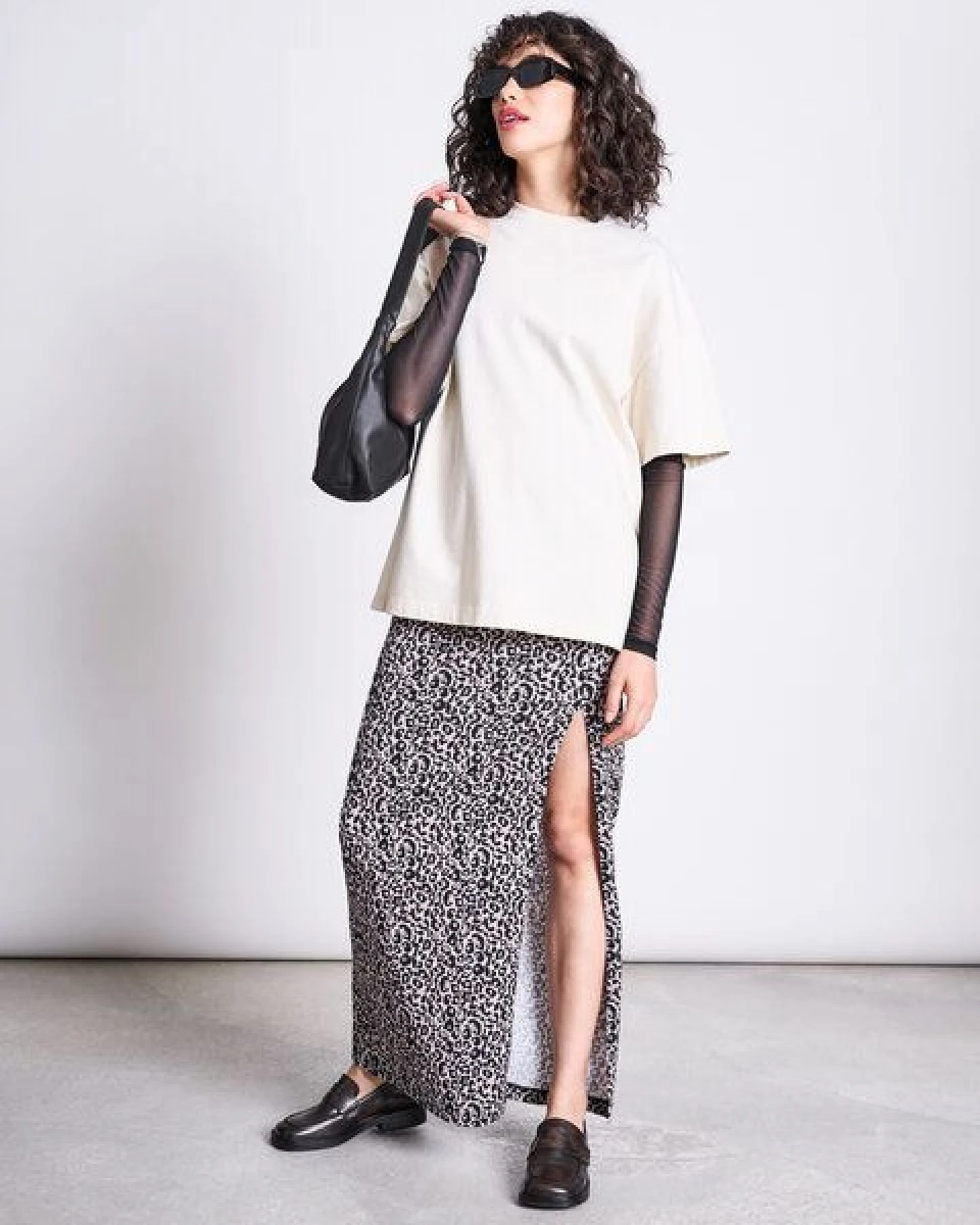 JAN N JUNE MAXI ROCK LUSTA LEO PRINT GOTS – Ansicht 3