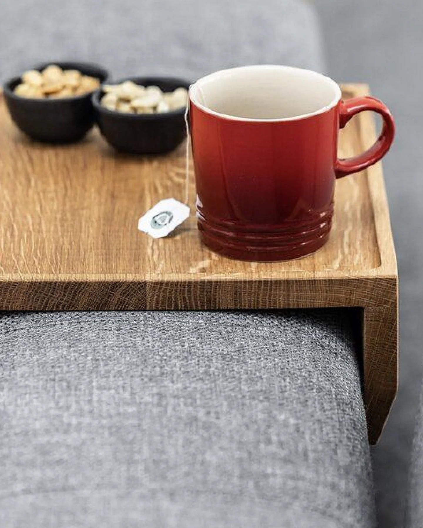 kleiderleiter_de Sofatablett/ Couchablage NOVA aus Eiche – Ansicht 3