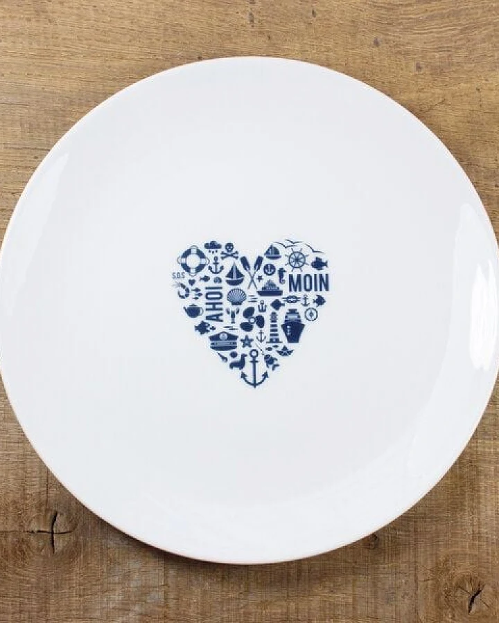Bow & Hummingbird Porzellanteller Nordisch by Heart