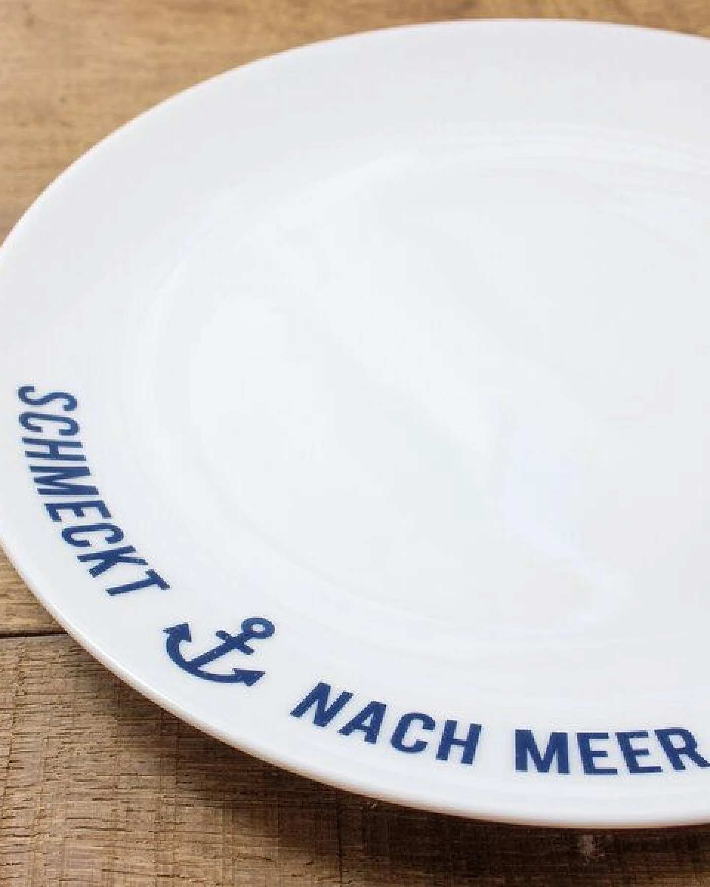 Bow & Hummingbird Porzellanteller Schmeckt nach Meer – Ansicht 2