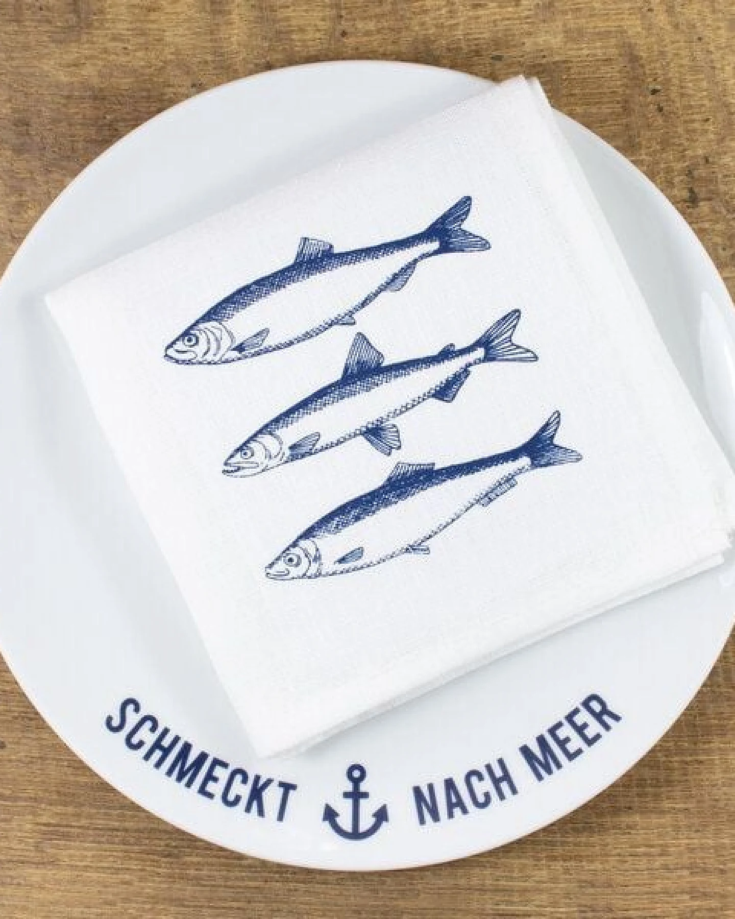Bow & Hummingbird Porzellanteller Schmeckt nach Meer – Ansicht 3