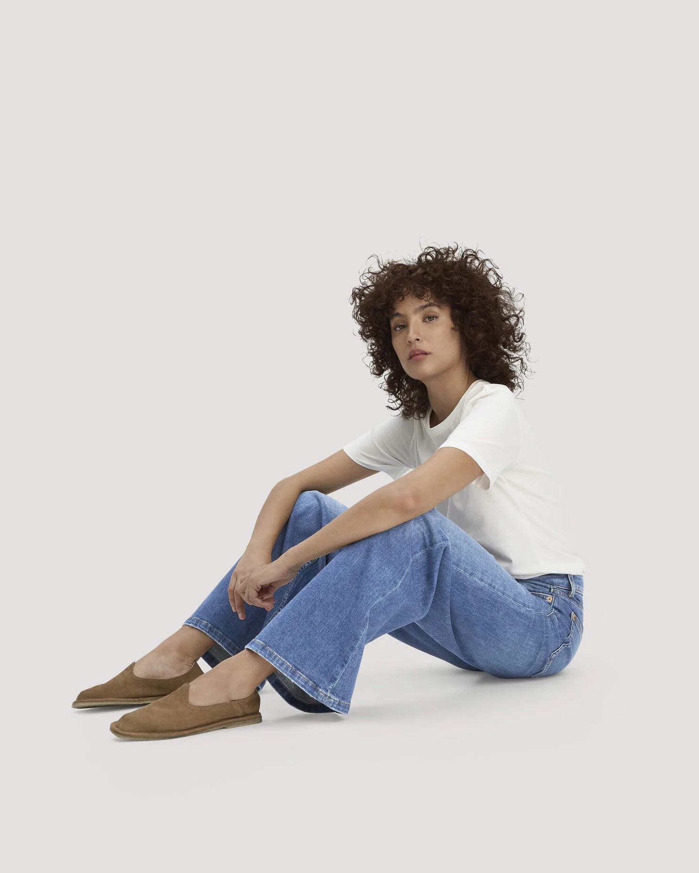 hessnatur Damen Jeans ALVA Wide Leg aus Bio-Denim - blau - Größe 26/32 – Ansicht 4