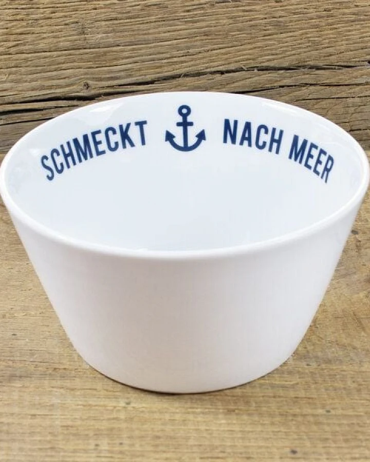 Bow & Hummingbird Porzellanschale Schmeckt nach Meer