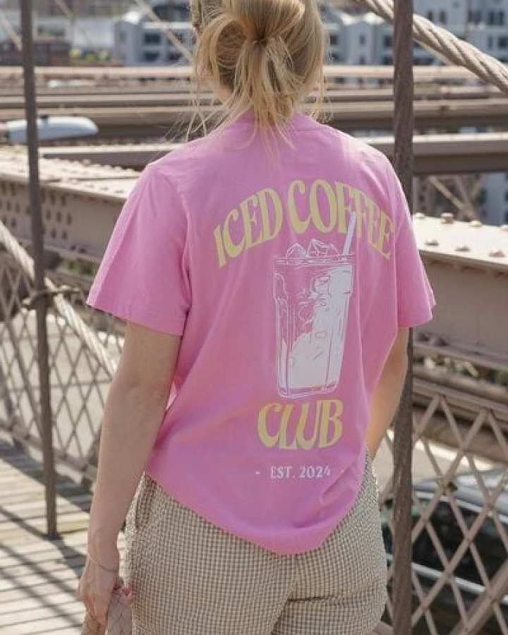 LITSCHI DESIGNS ICED COFFEE CLUB SHIRT