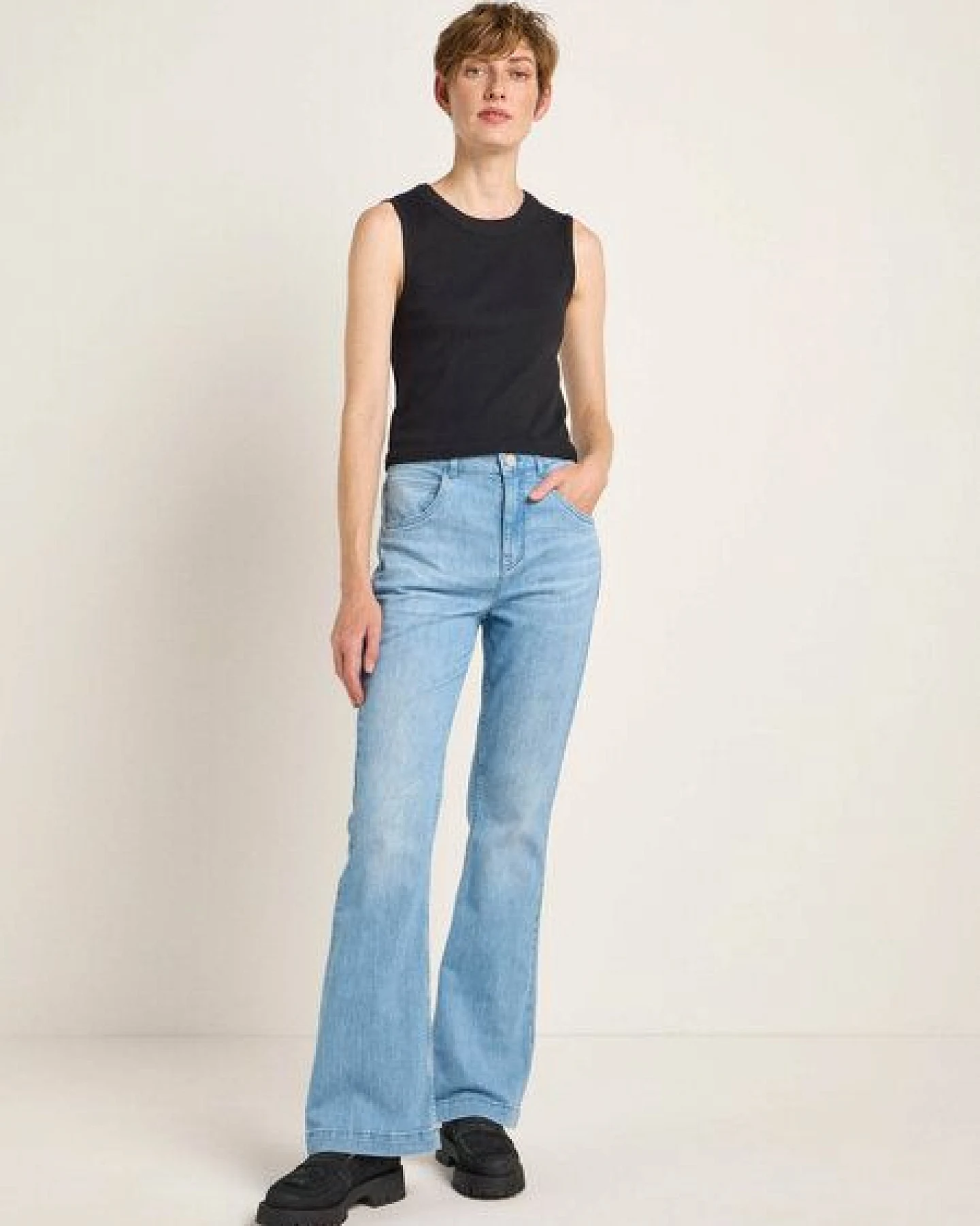 LANIUS Cropped Top aus Bio-Baumwolle – Ansicht 2