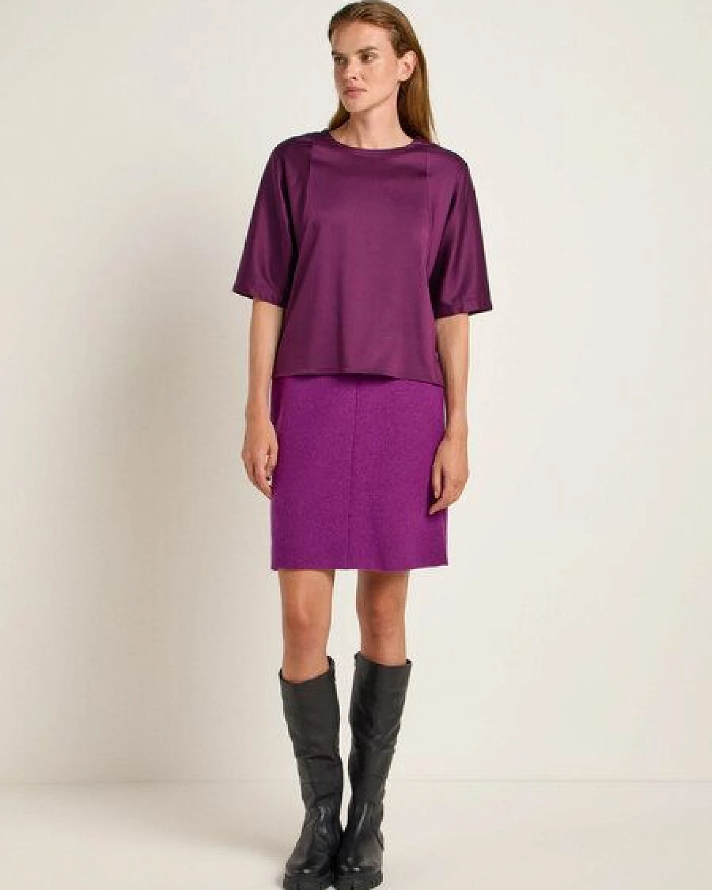 LANIUS 3/4 Arm Bluse aus TENCEL Lyocell – Ansicht 2