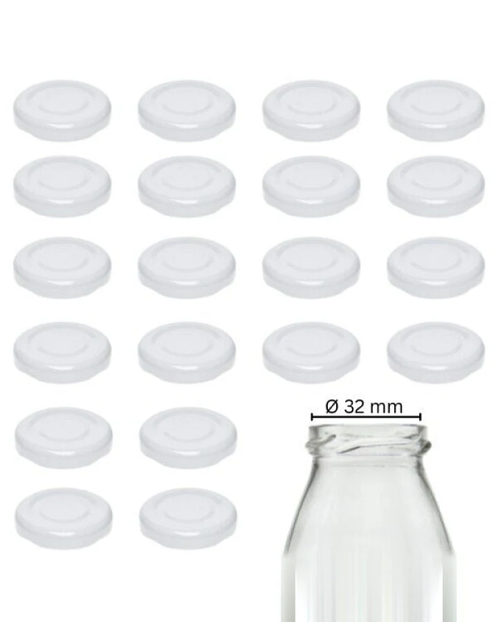 mikken 20 Ersatzdeckel TO43 Ø 4,5 cm für Glasflasche Twist-Off Schraubdeckel