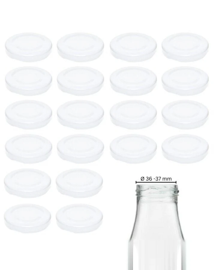 mikken 20 Ersatzdeckel TO48 Ø 5 cm für Glasflaschen Twist-Off Schraubdeckel