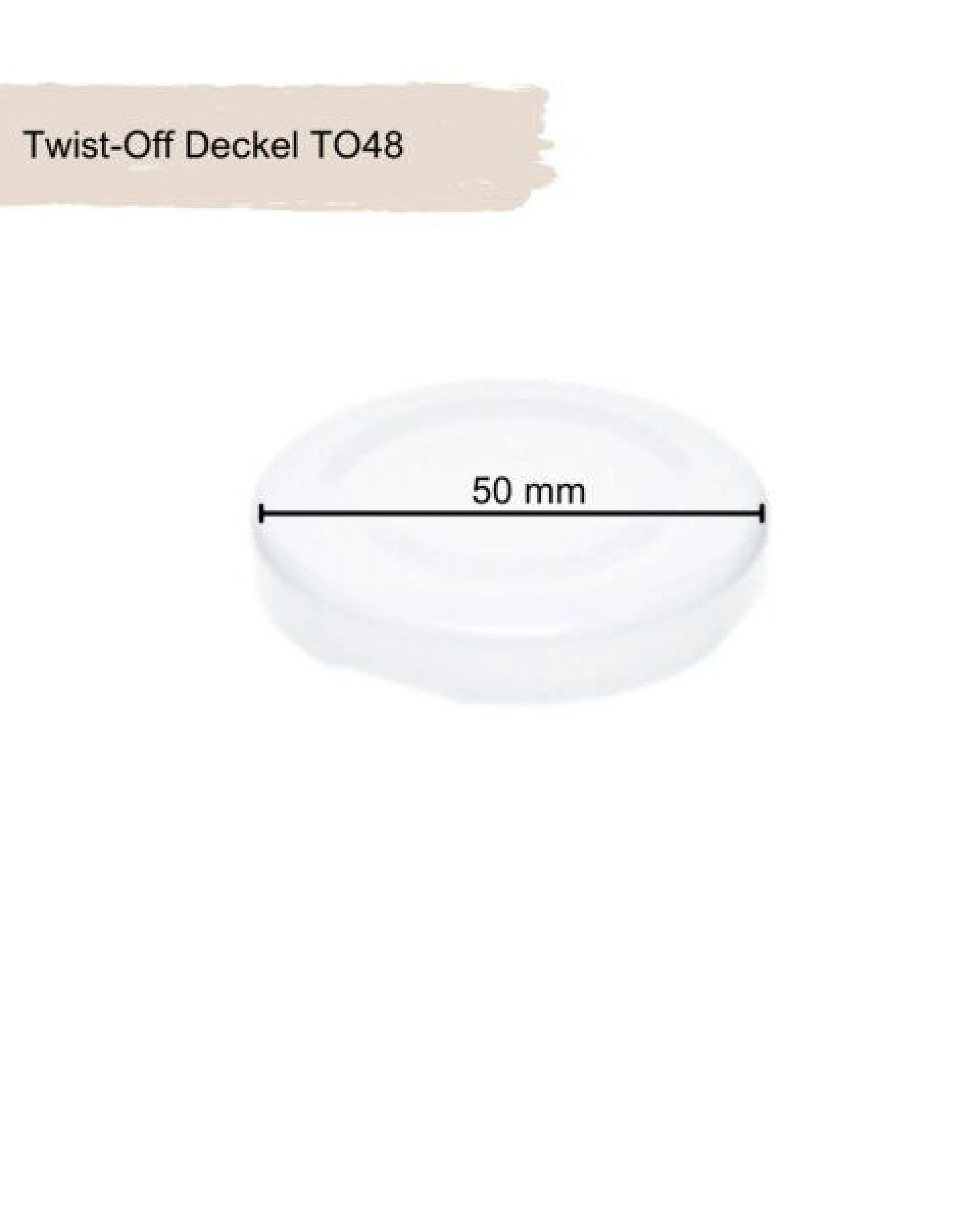 mikken 20 Ersatzdeckel TO48 Ø 5 cm für Glasflaschen Twist-Off Schraubdeckel – Ansicht 2