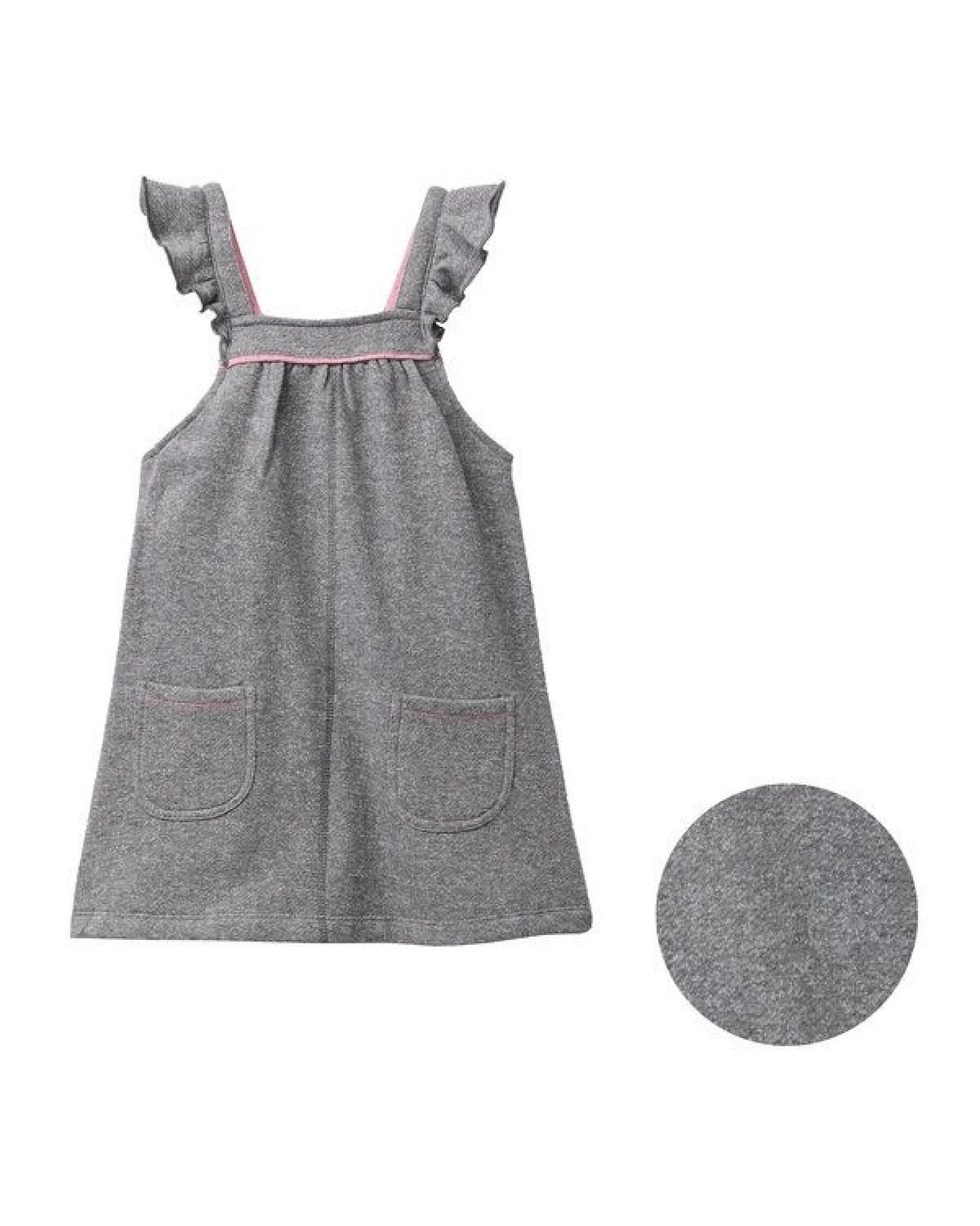 People Wear Organic Sweatkleid, grau, Bio-Baumwolle – Ansicht 3