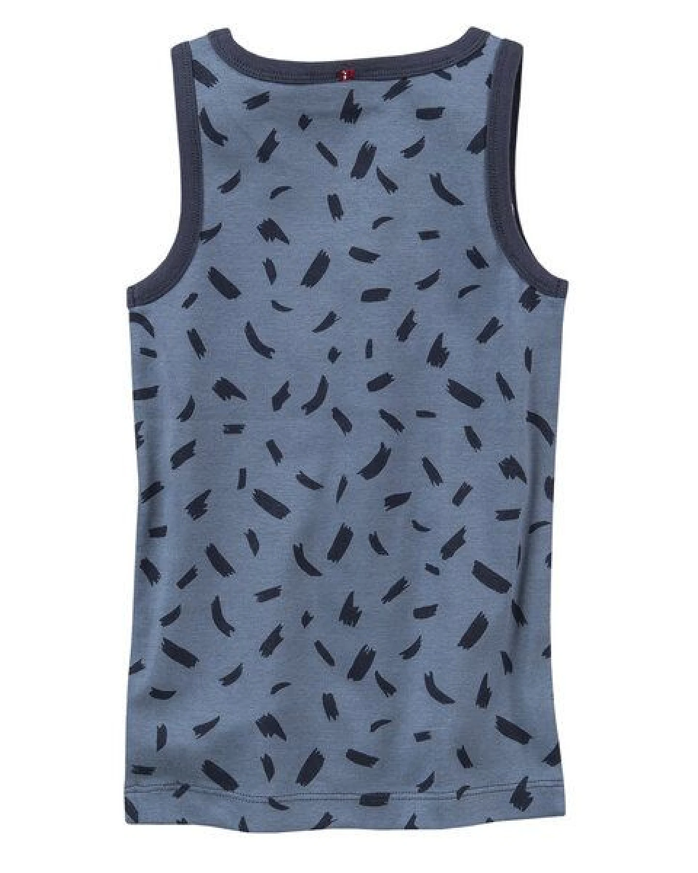 People Wear Organic Unterhemd, blau bedruckt, "Monster-Akrobaten", Bio-Baumwolle – Ansicht 2