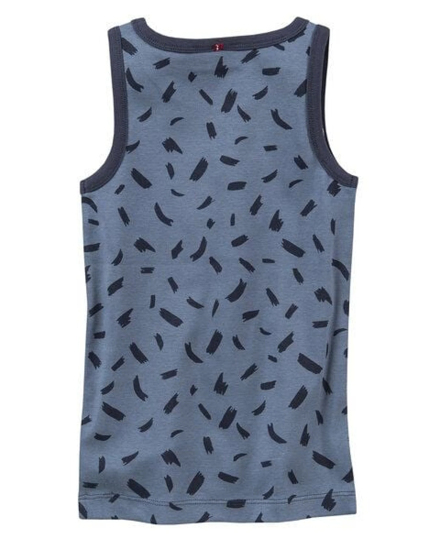 People Wear Organic Unterhemd, blau bedruckt, "Monster-Akrobaten", Bio-Baumwolle – Ansicht 2