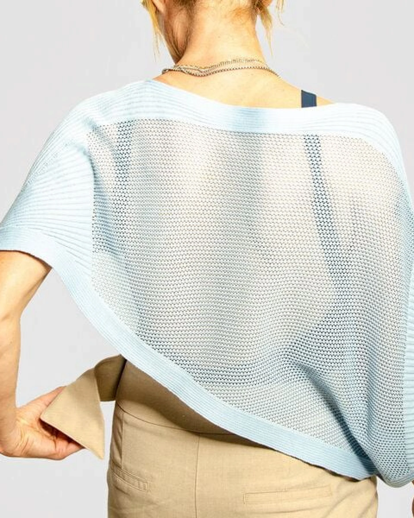 LANARTO slow fashion Poncho Cape 100% Biobaumwolle made in germany – Ansicht 4
