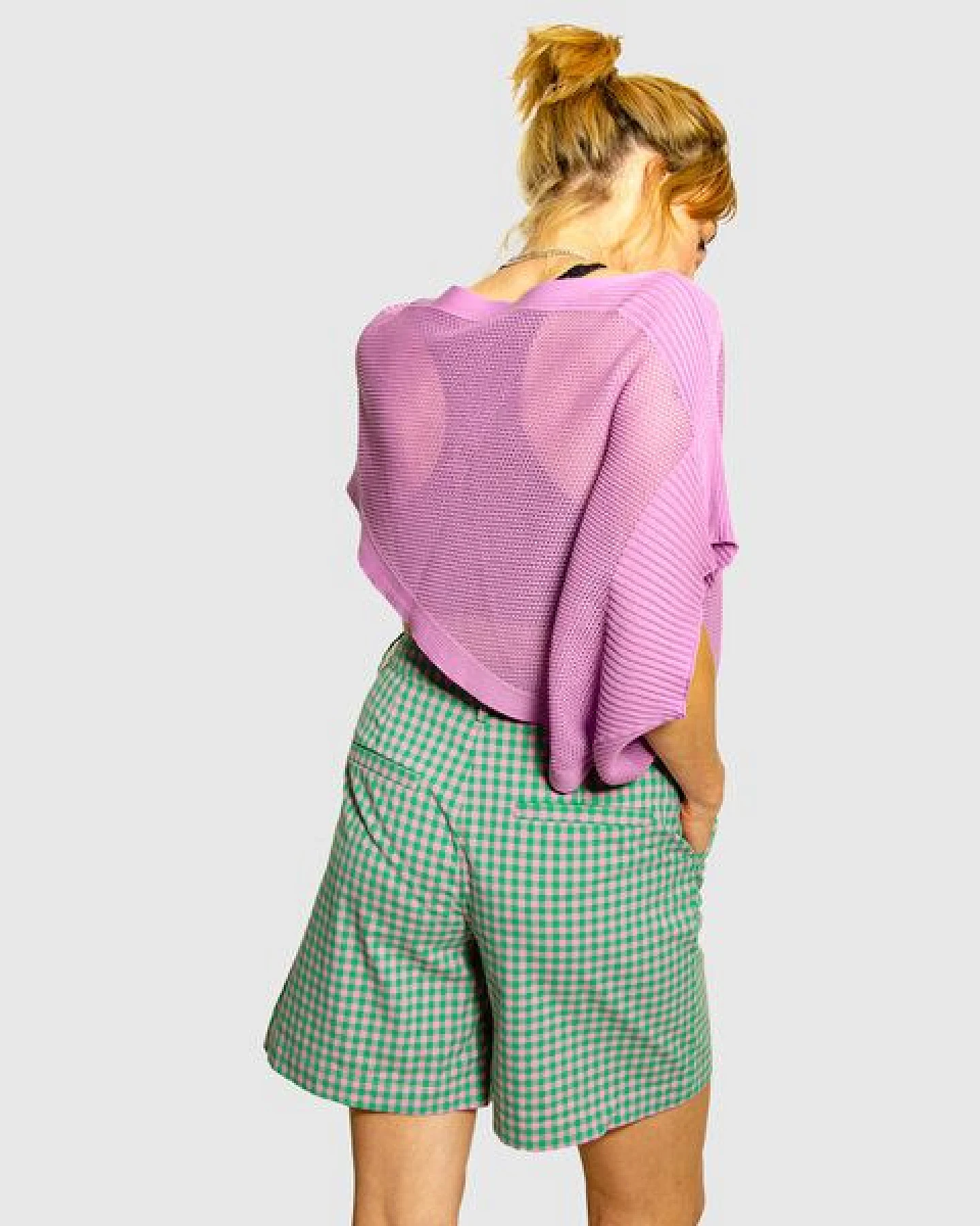 LANARTO slow fashion Poncho Cape 100% Biobaumwolle made in germany – Ansicht 3