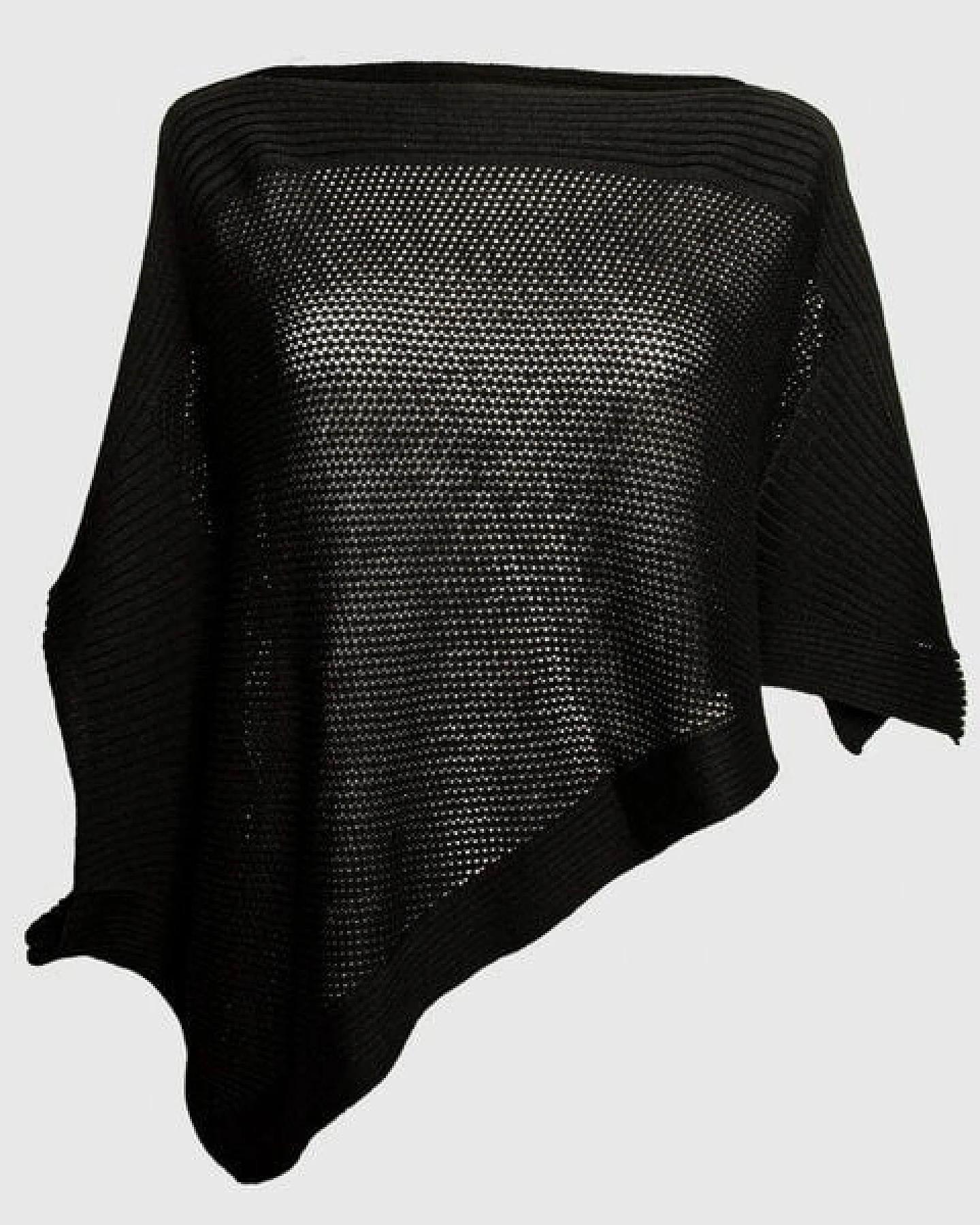 LANARTO slow fashion Poncho Cape aus mulesingfreier Merinowolle in edlen Farben – Ansicht 4