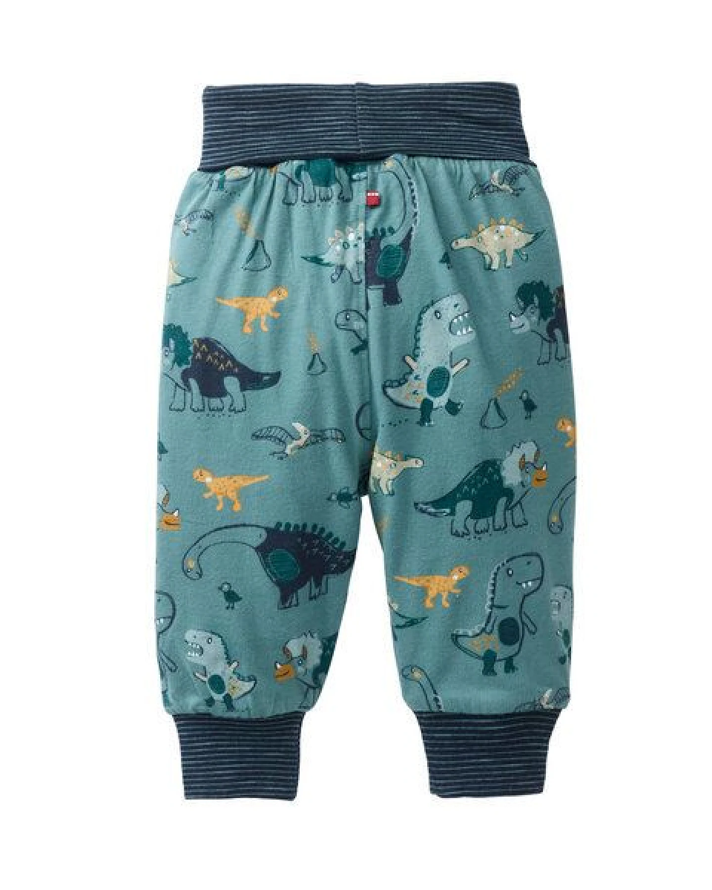 People Wear Organic Wendehose, grün bedruckt, "Dinosaurier", Bio-Baumwolle – Ansicht 3
