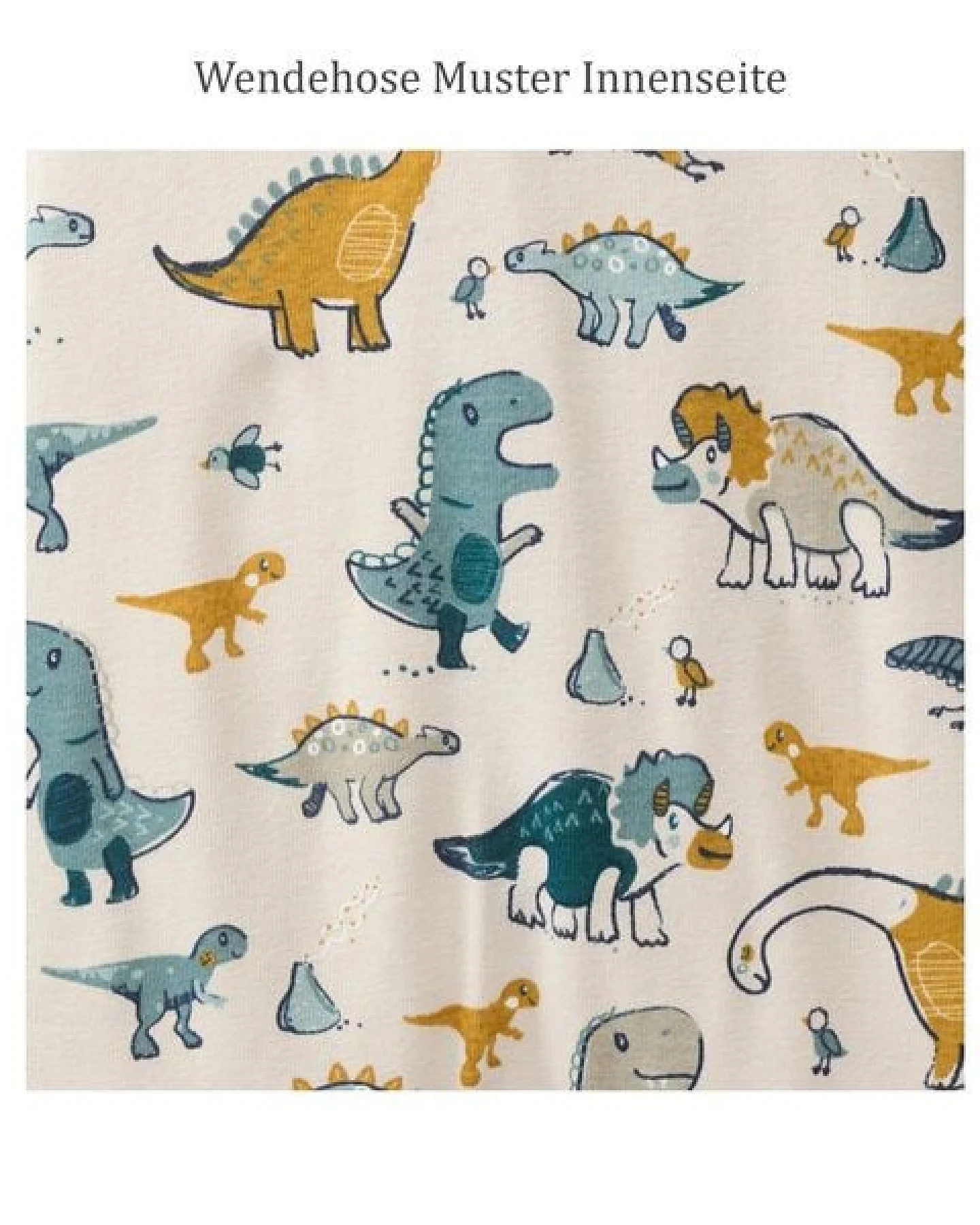 People Wear Organic Wendehose, grün bedruckt, "Dinosaurier", Bio-Baumwolle – Ansicht 4