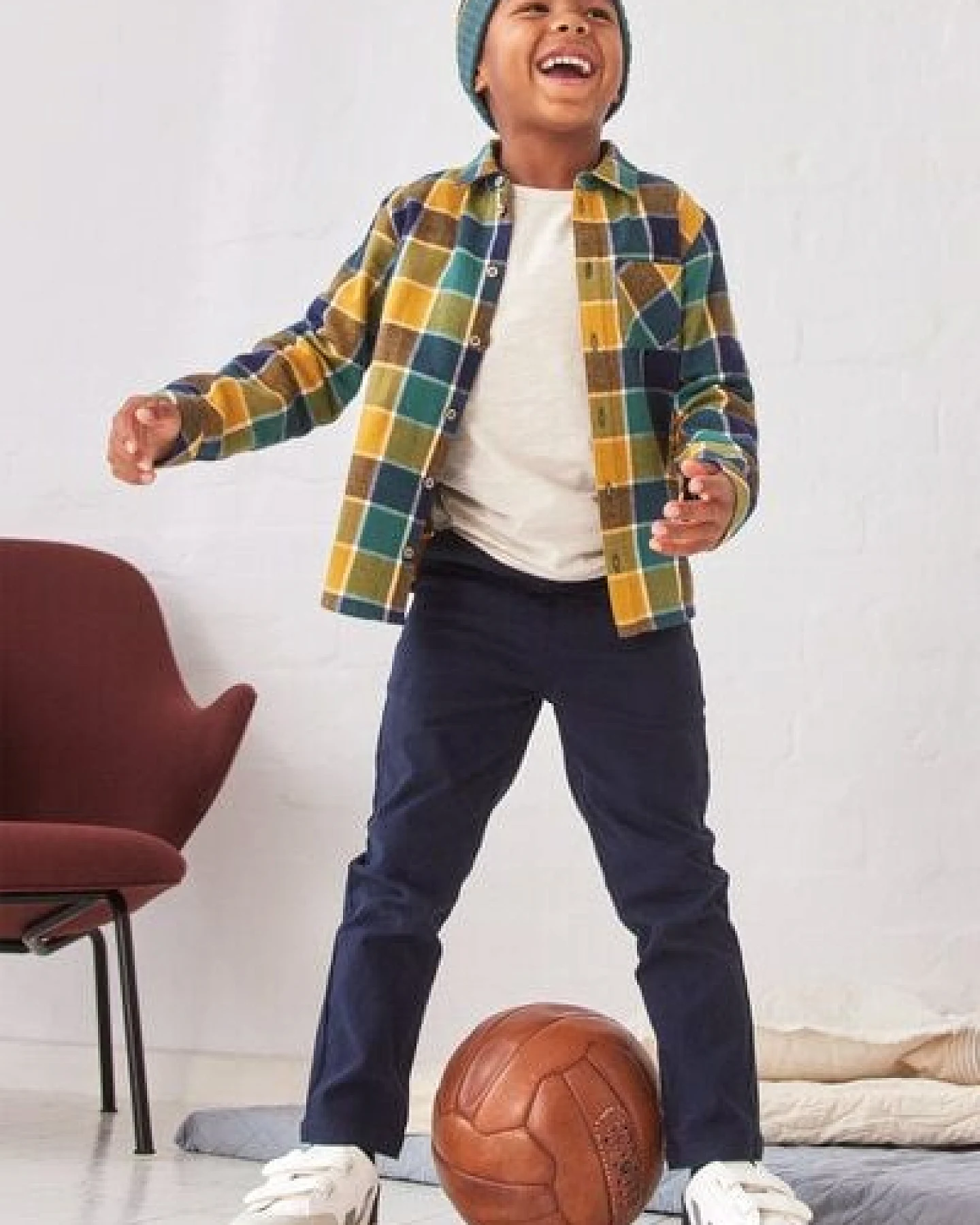 People Wear Organic Flanell Hemd, bunt kariert, Bio-Baumwolle – Ansicht 4