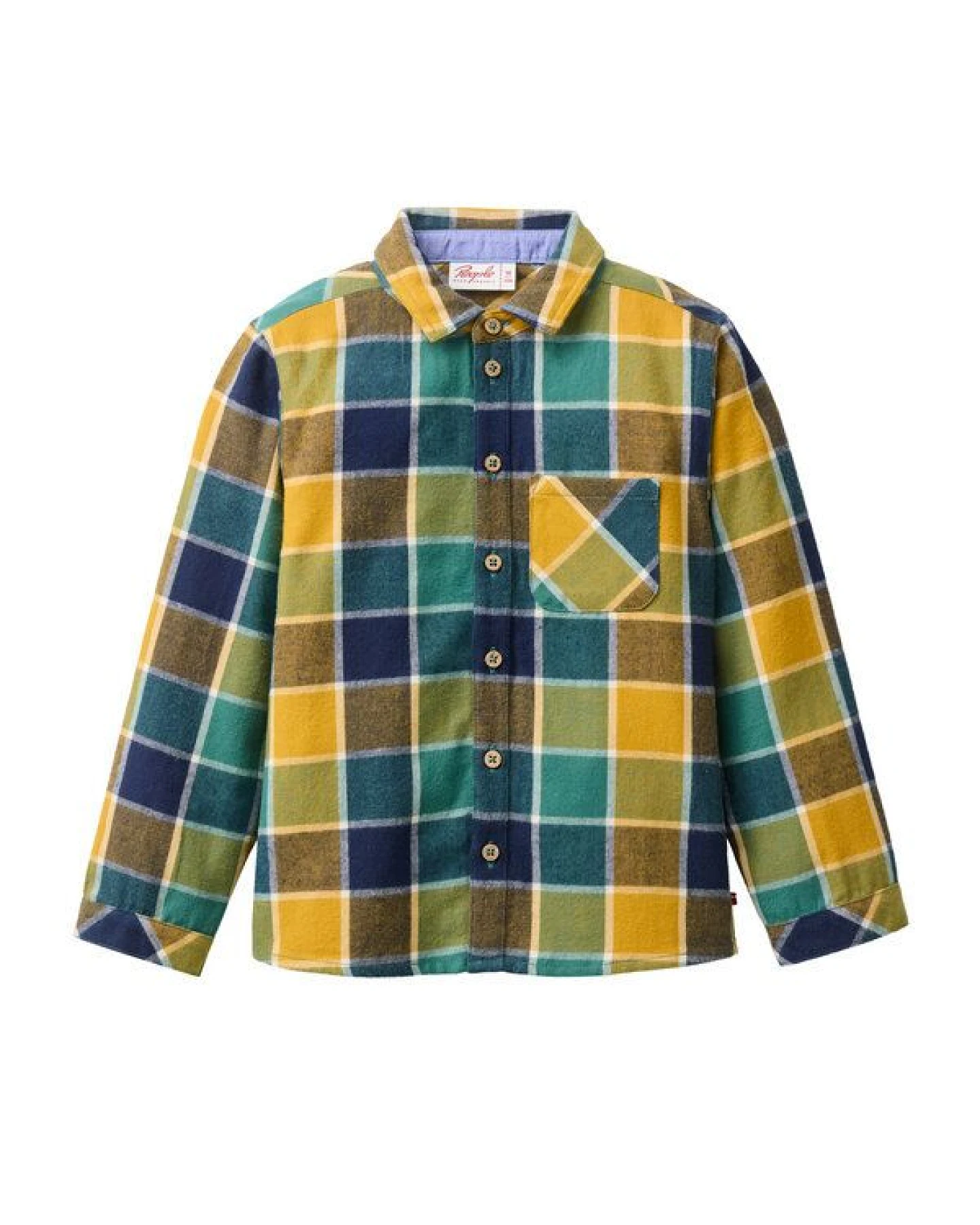 People Wear Organic Flanell Hemd, bunt kariert, Bio-Baumwolle – Ansicht 2