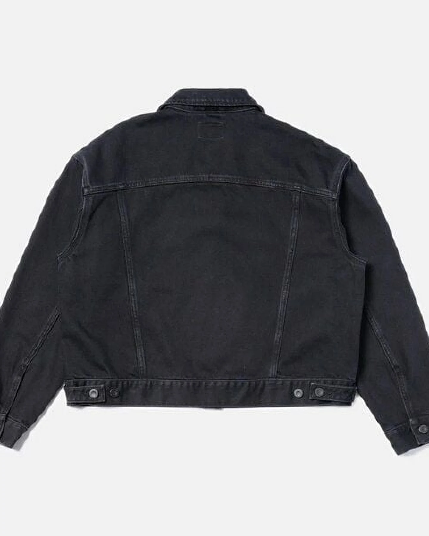 Nudie Jeans Damen Jeansjacke Berit Denim - Asphalt Black – Ansicht 4