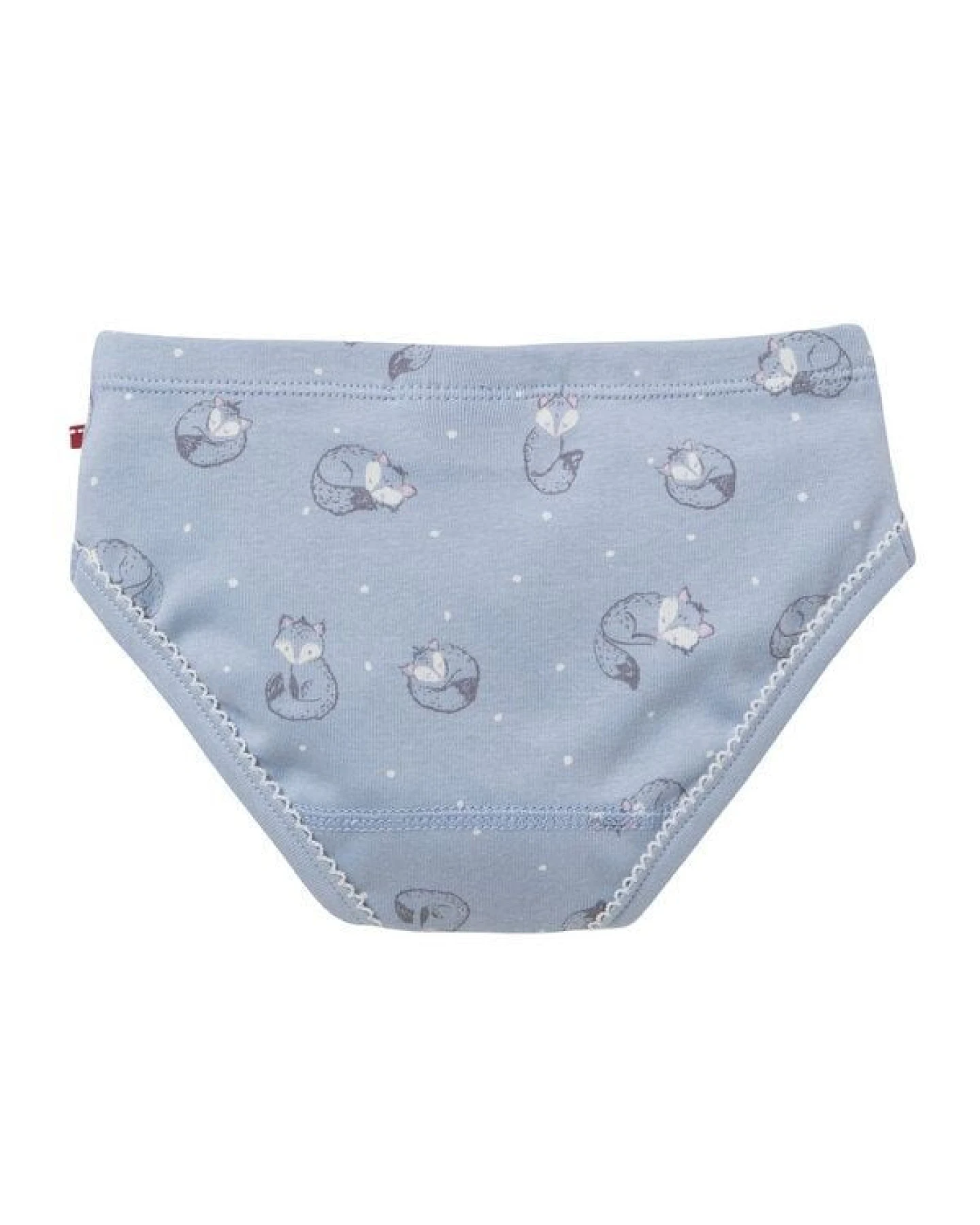 People Wear Organic Slips, 2er Pack, blau bedruckt, "Fuchs", Bio-Baumwolle – Ansicht 4