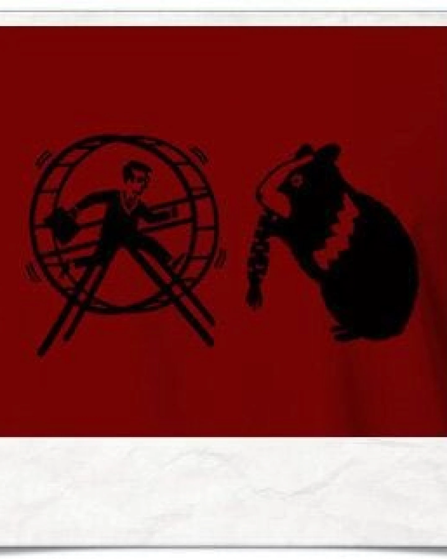 Picopoc T-Shirt Hamster & der Hamsterrad in rot – Ansicht 2