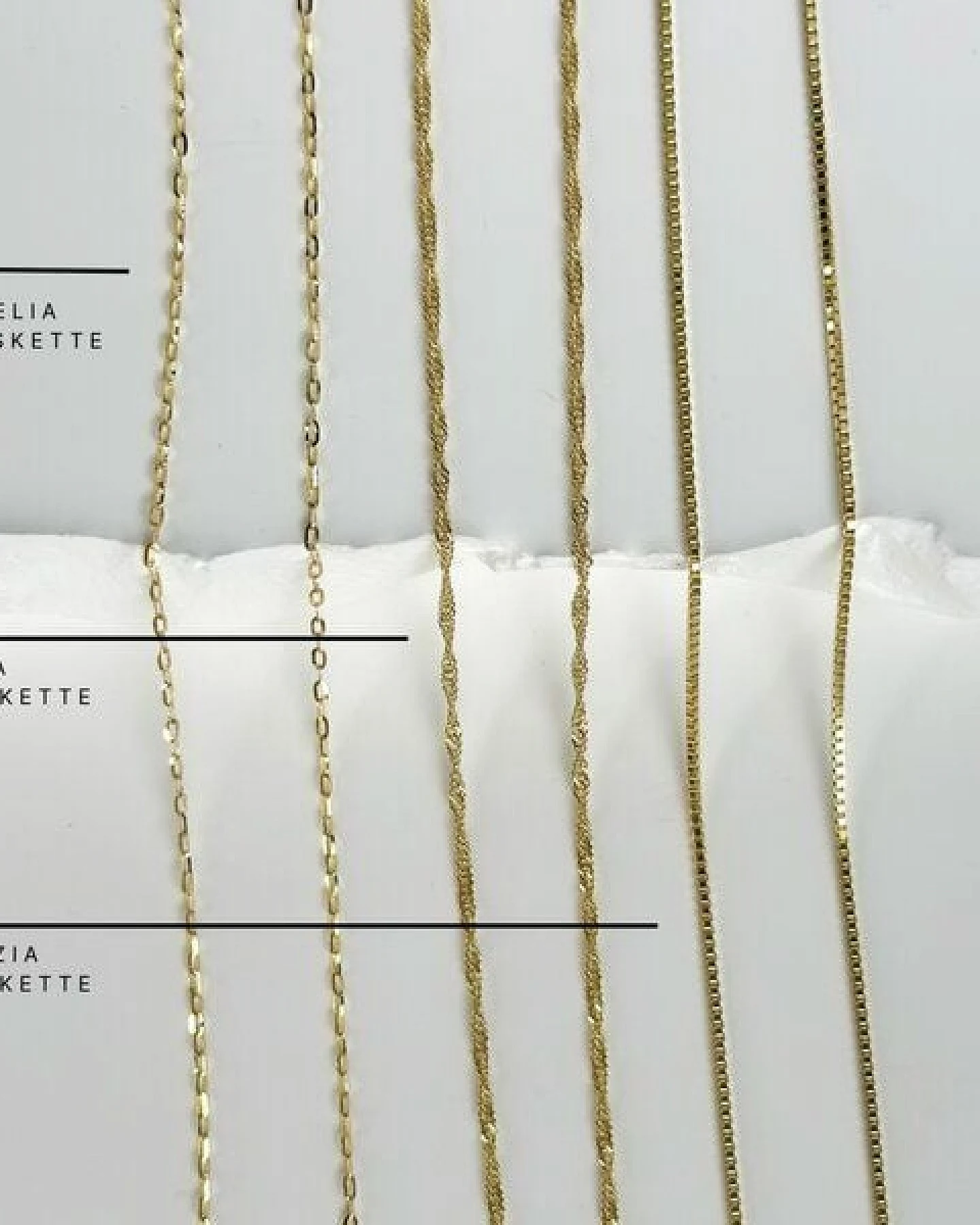 MOANINA Kette Nola Mondstein • 8k Echtgold – Ansicht 4