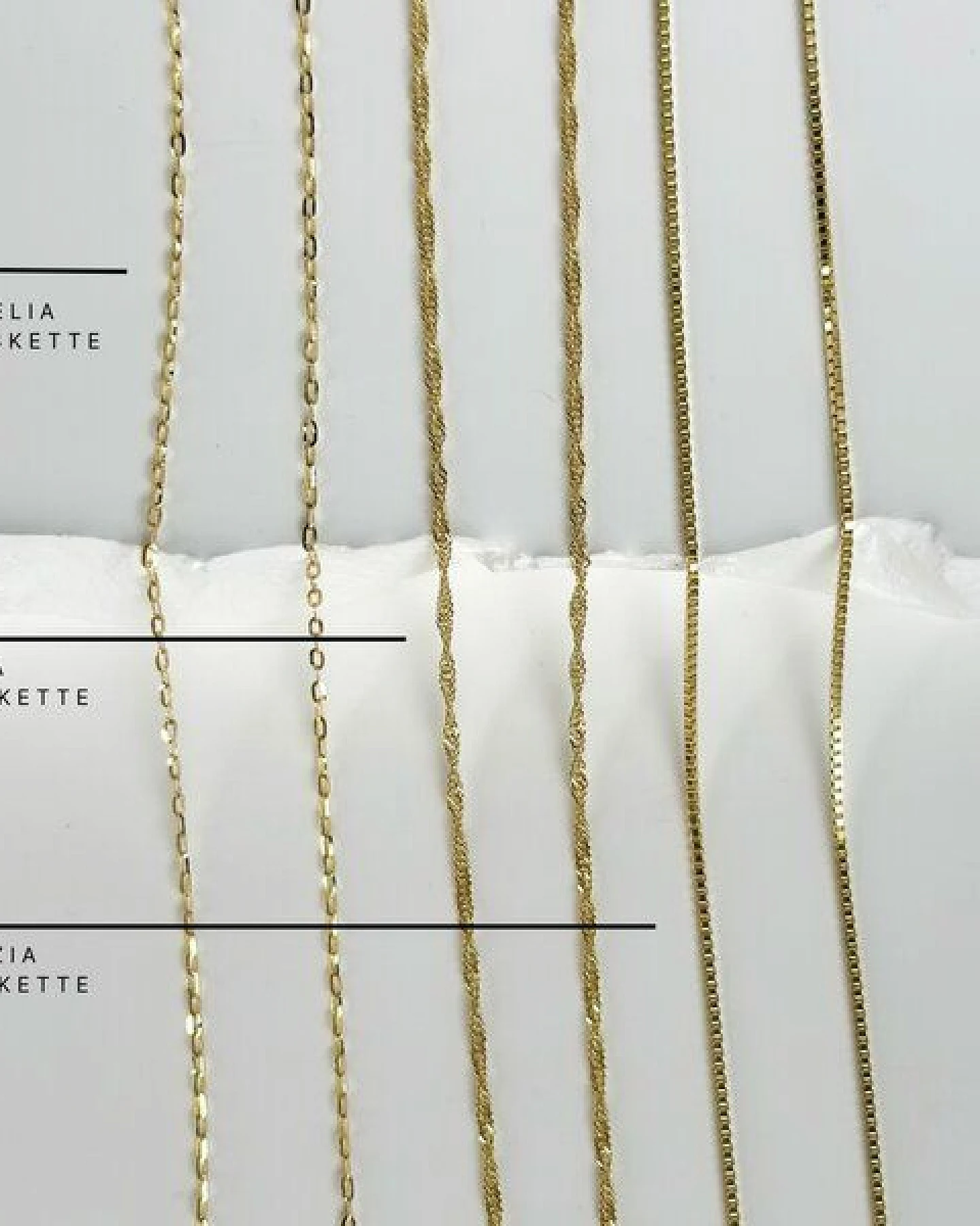 MOANINA Kette Nola Mondstein • 8k Echtgold – Ansicht 4